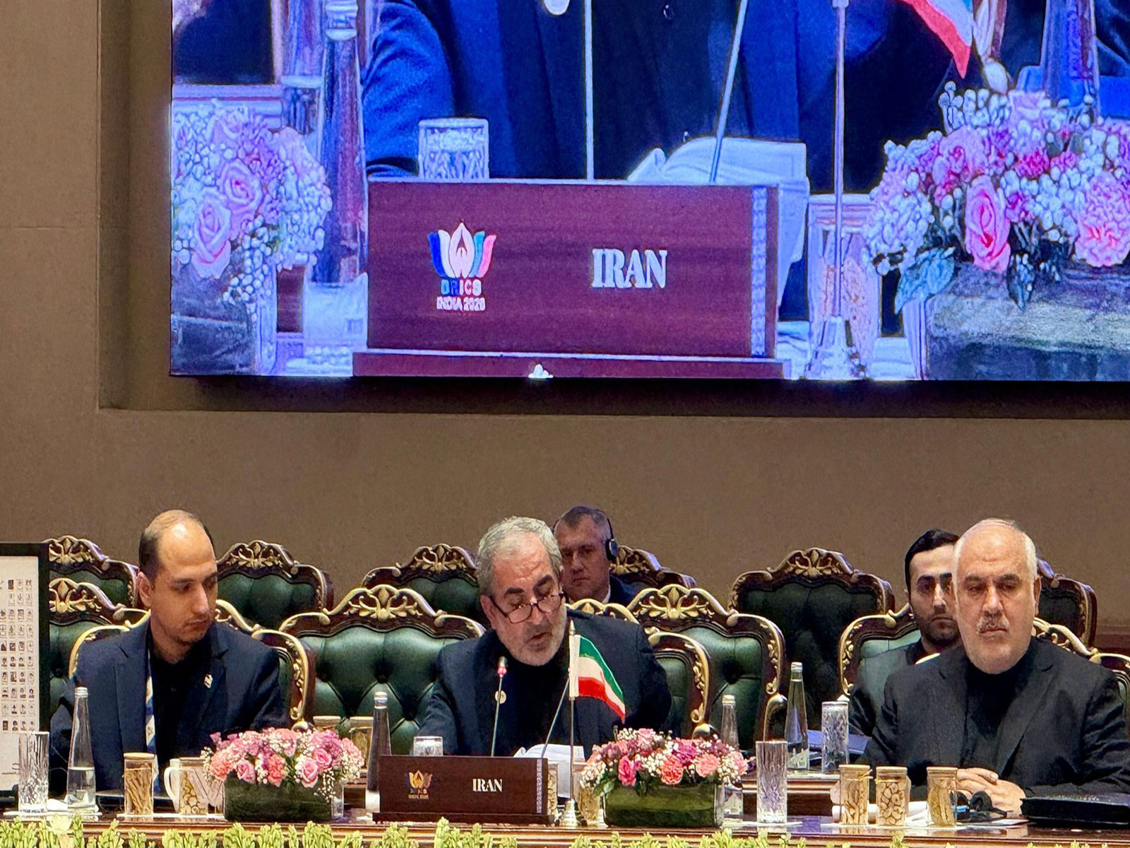 Deputy Secretary of Iran's Supreme National Security Council Ghadir Nezamipour at BRICS NSA meeting in New Delh (Photo/X/@Iran_in_India)