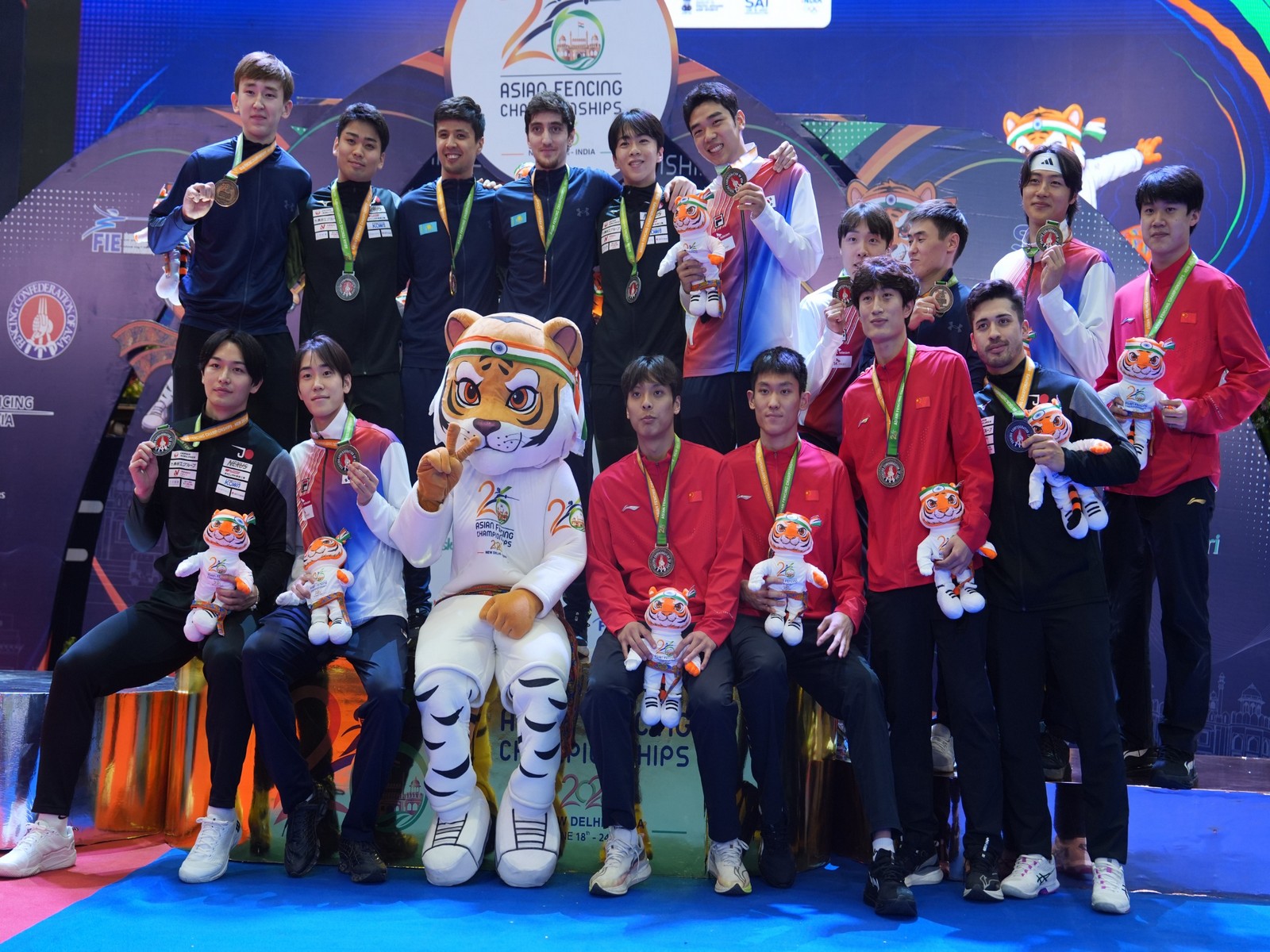 Medal winners on day-4 of Asian Fencing Championships 2026 (Image: )