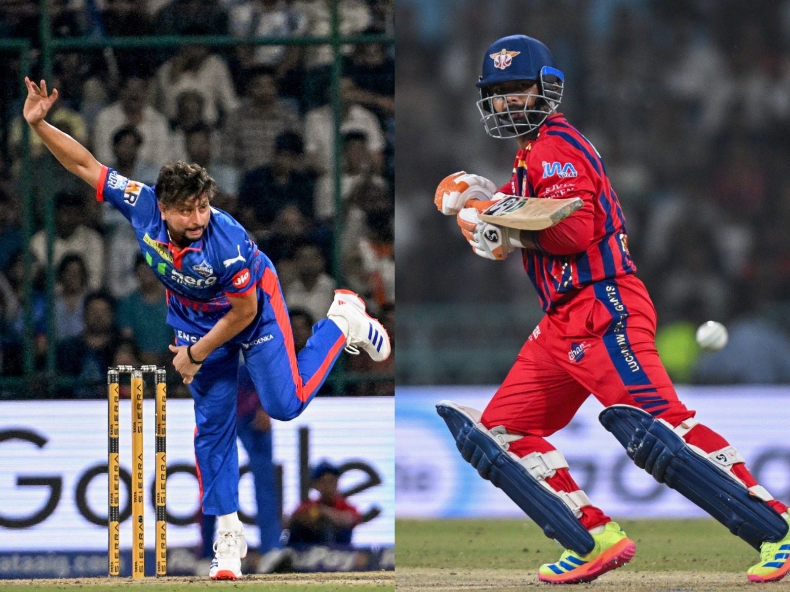 Kuldeep Yadav (L) and Rishabh Pant (R). (File Photo/ANI)