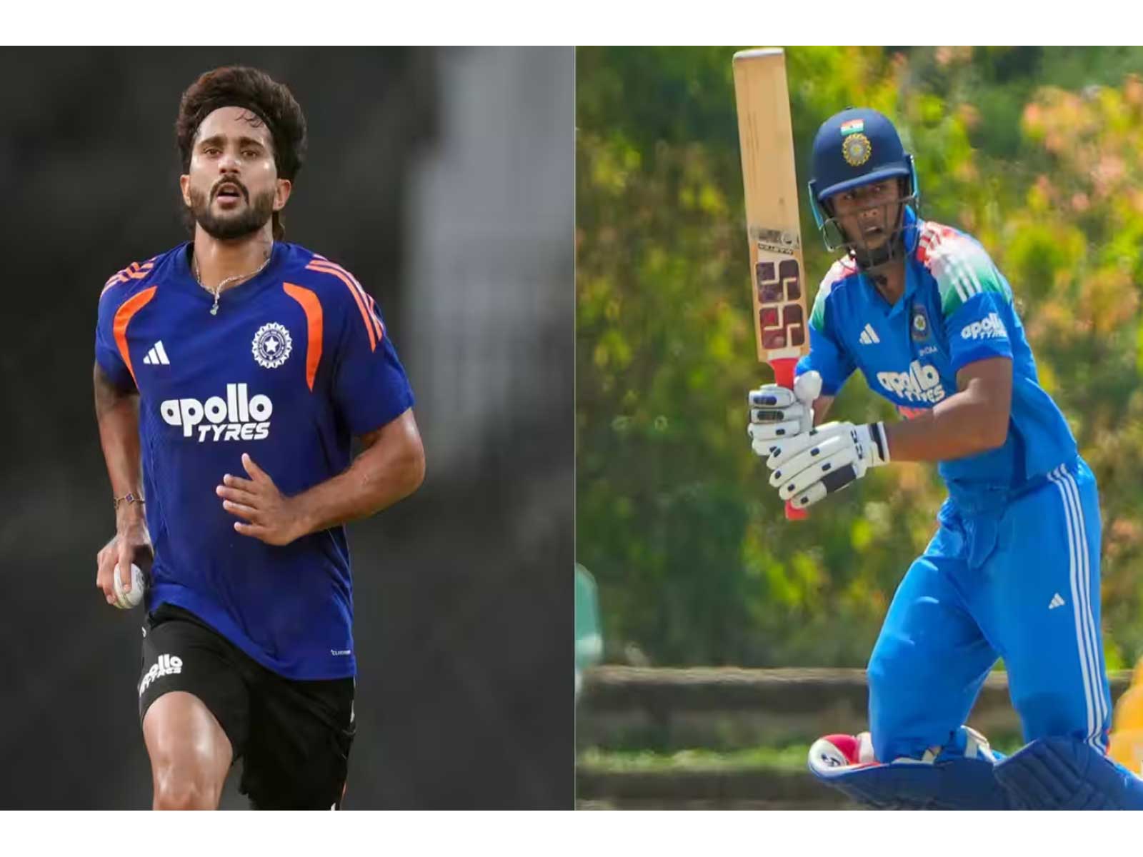 Nitish Kumar Reddy and Suryansh Shedge. (Photo: BCCI official website)