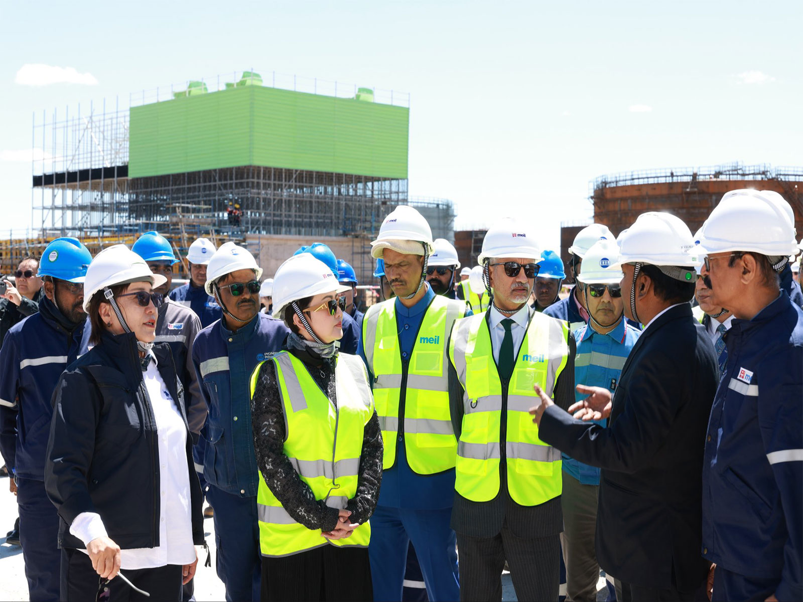 EAM Jaishankar visits construction site of the Mongol Refinery Project (Photo/X@DrSJaishankar) 
