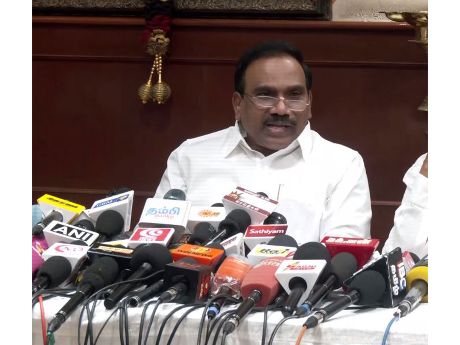 DMK leader and Lok Sabha MP A Raja (Photo/ANI)