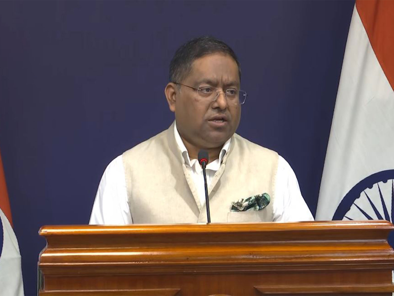 MEA Spokesperson Randhir Jaiswal (Photo/Youtube @MEAIndia)