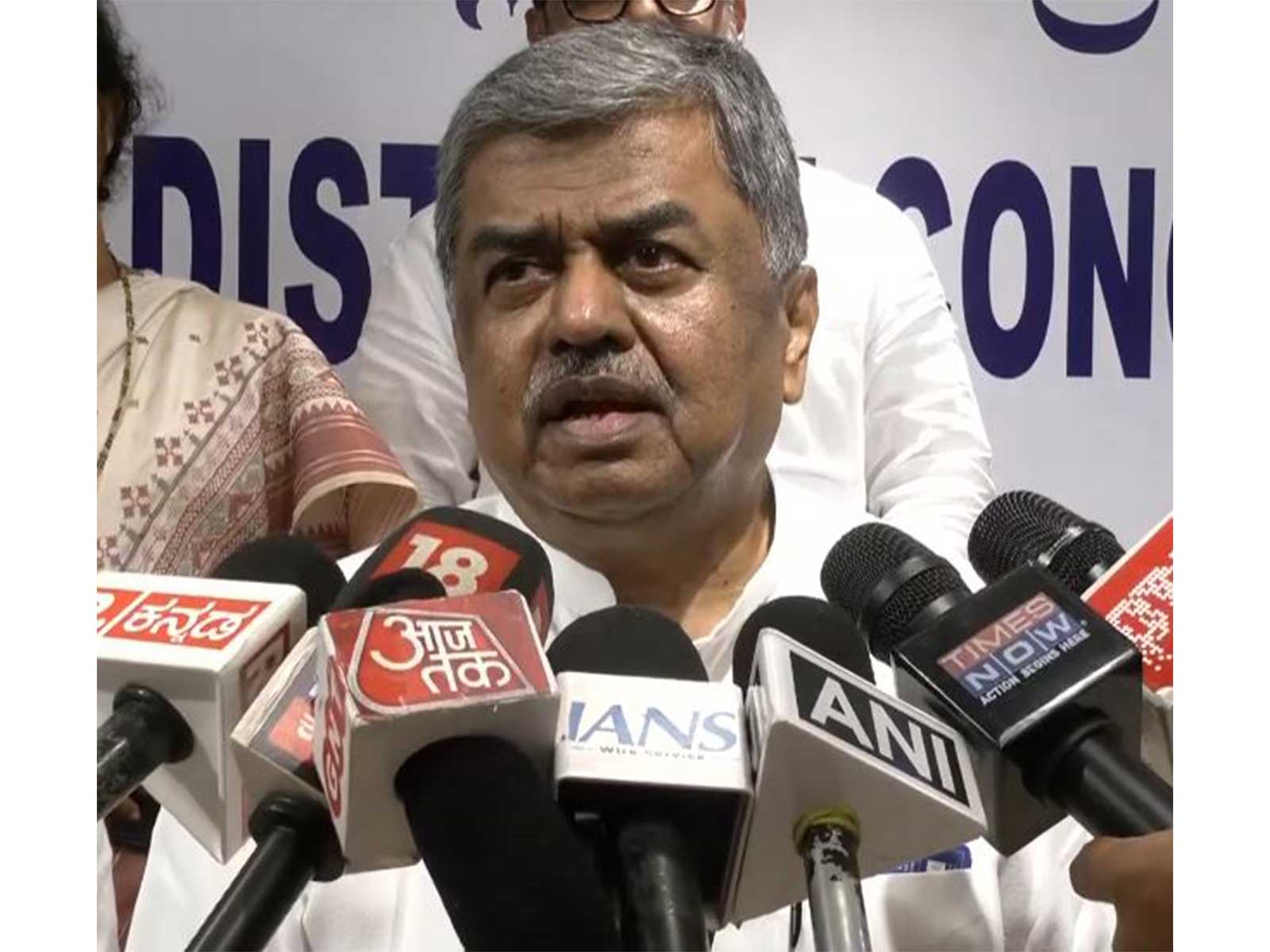Karnataka Pradesh Congress Committee (KPCC) president BK Hariprasad (Photo/ANI)