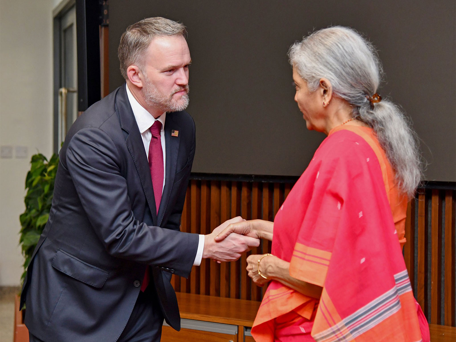 Jamieson Greer and Nirmala Sithraman (Photo/@MinistryofFinance)