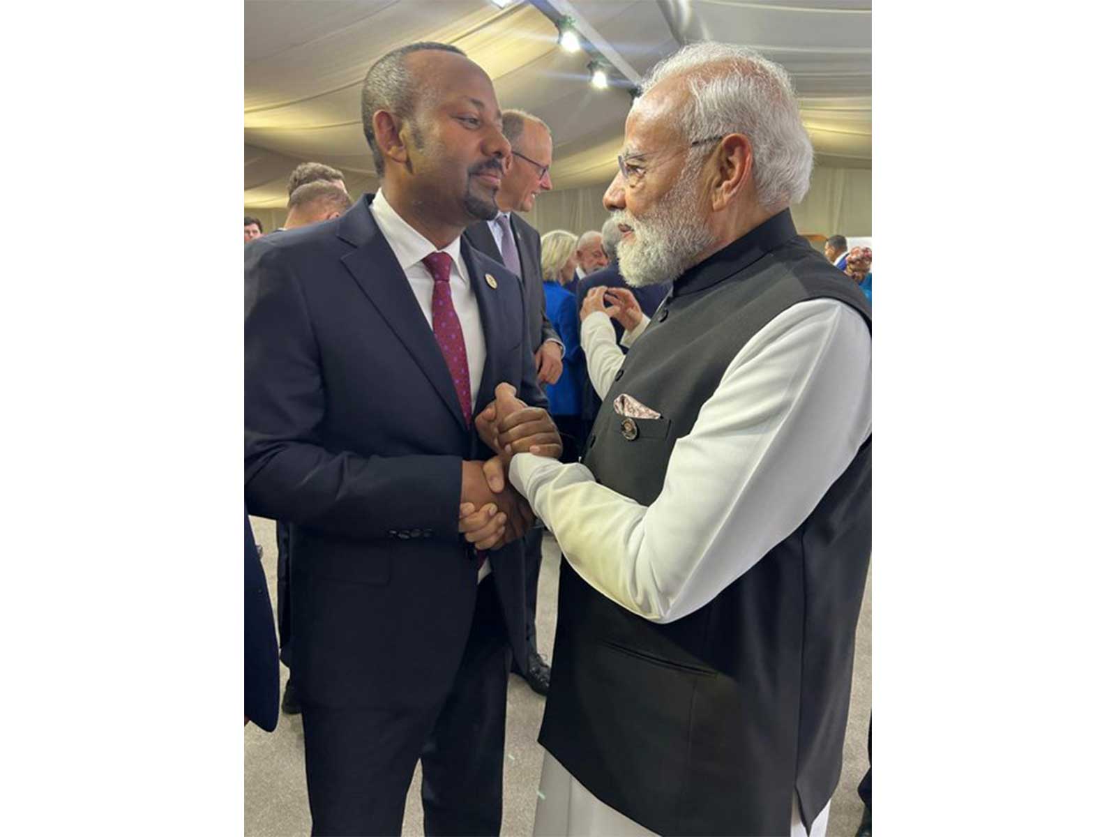Prime Minister Narendra Modi with his Ethiopian counterpart Abiy Ahmed Ali. (File Photo: X/@narendramodi)
