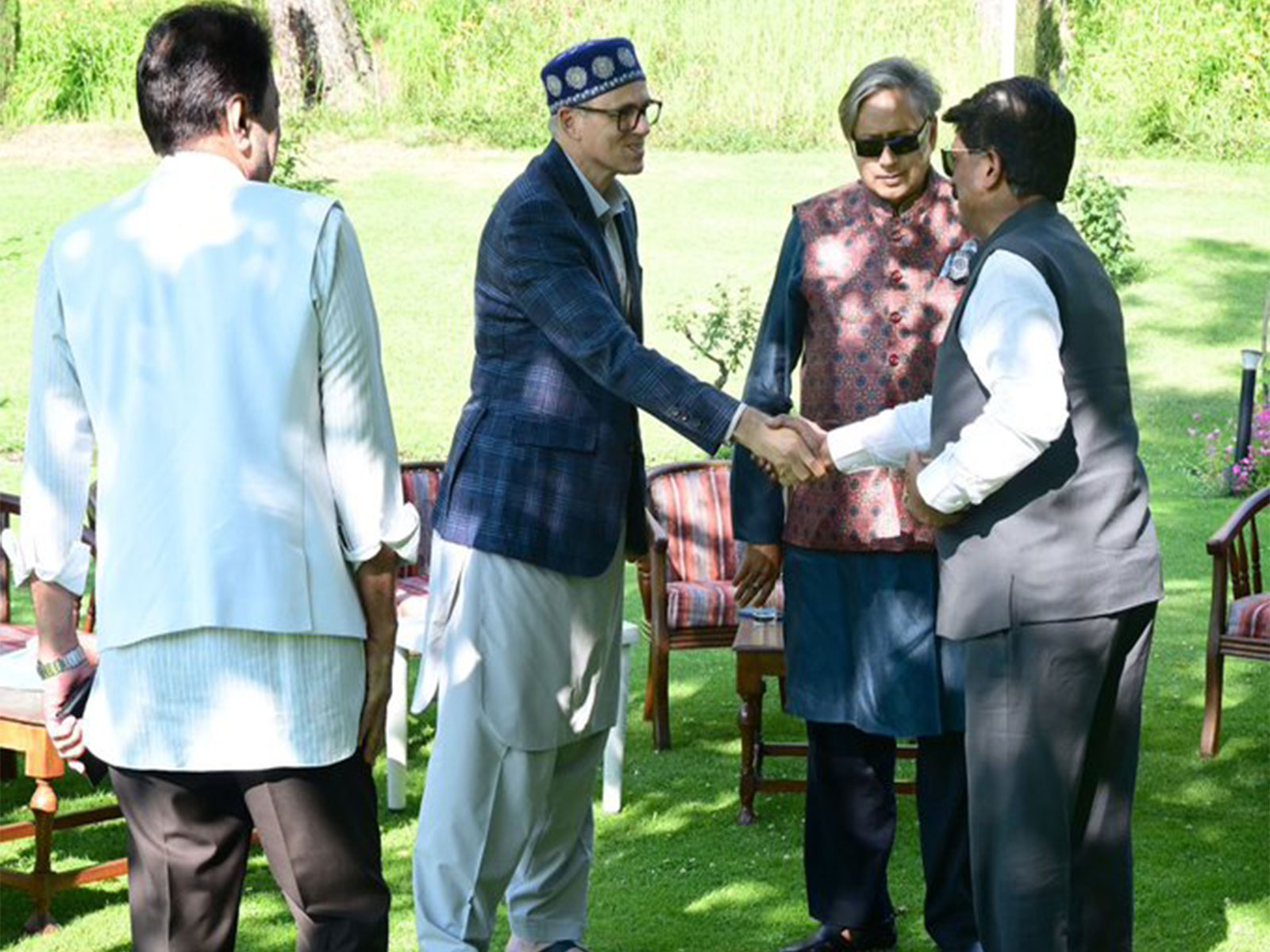J-K CM Omar Abdullah meets Parliamentary Standing Committee on External Affairs (Photo/CMO)