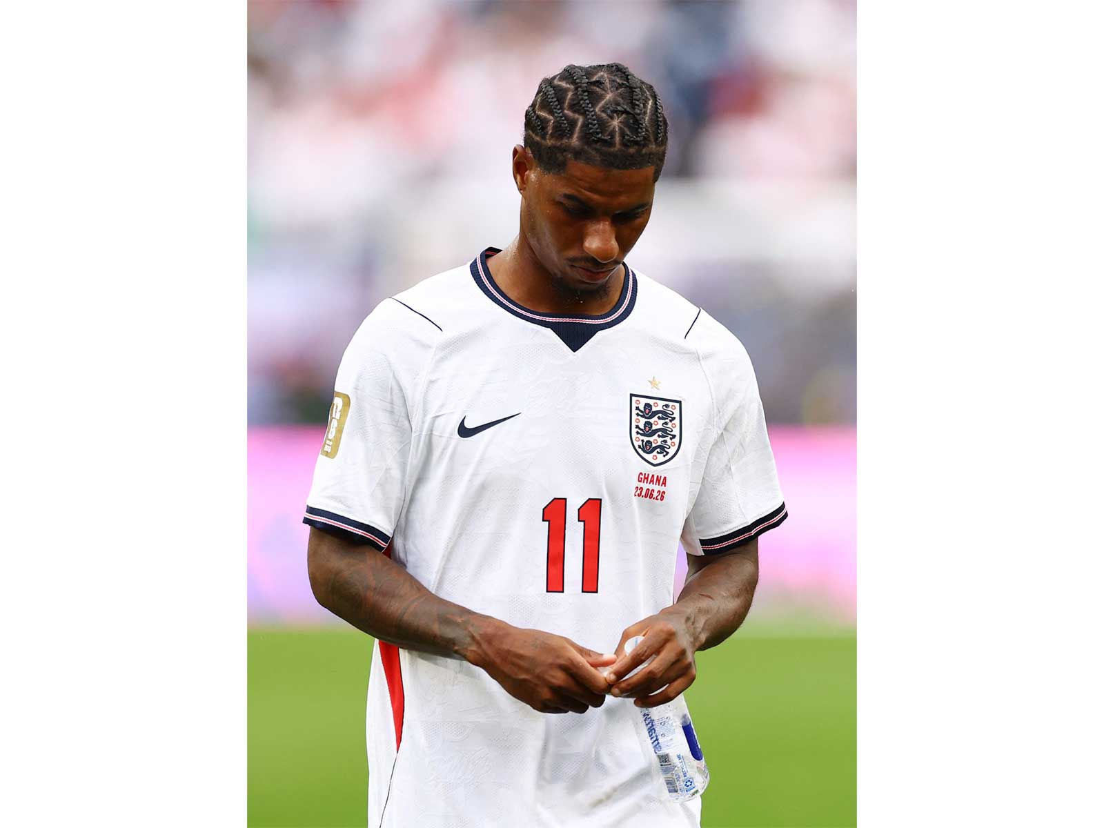 England's Marcus Rashford looks dejected after the match against Ghana (Photo: Reuters)