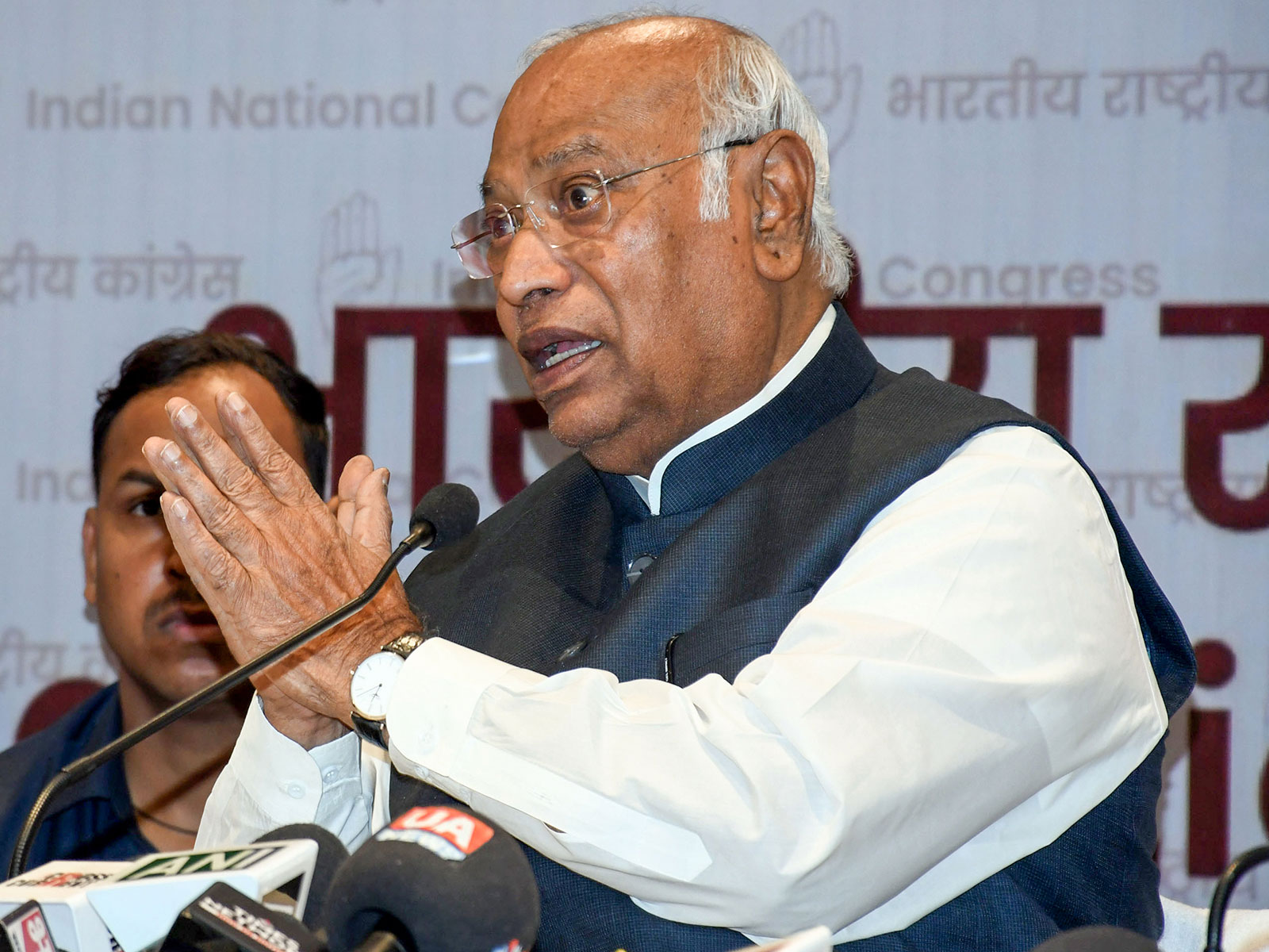 Congress chief Mallikarjun Kharge (File Photo/ANI)
