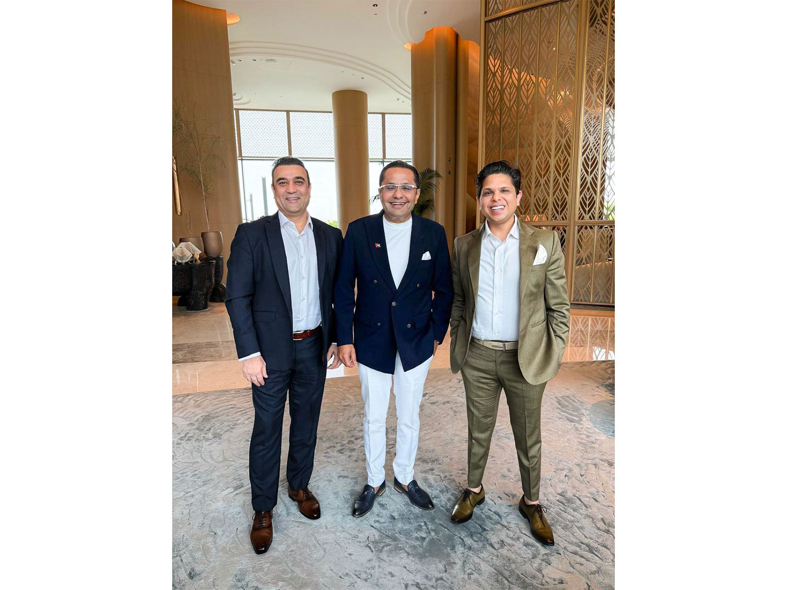 Abdul Majid Khan Group CEO & MD NKN Media with Rizwan Sajan Founder & Chairman Danube Properties and Ankur Aggarwal Founder & Chairman BnW Developments