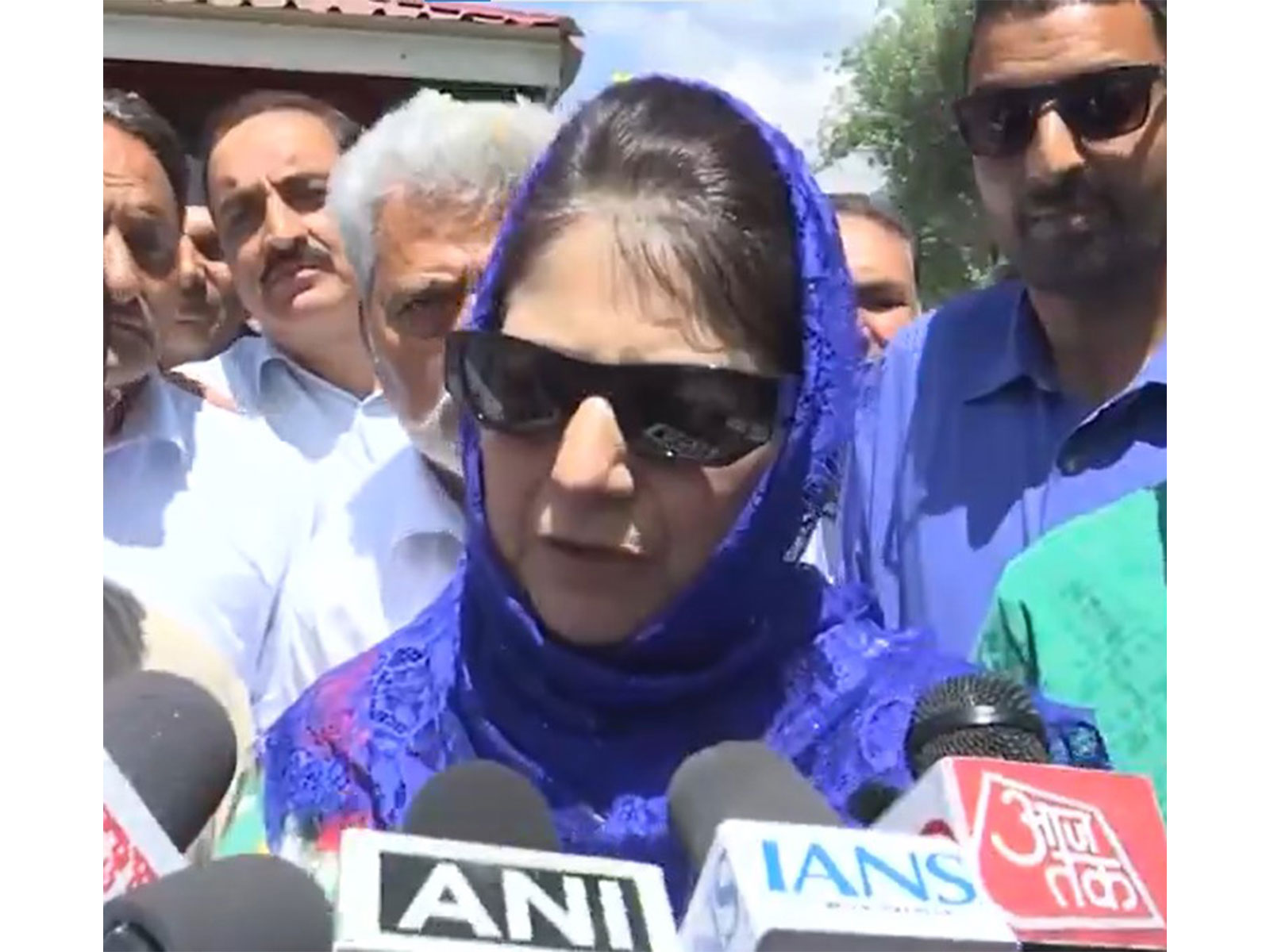  People's Democratic Party (PDP) president Mehbooba Mufti (Photo/ANI)