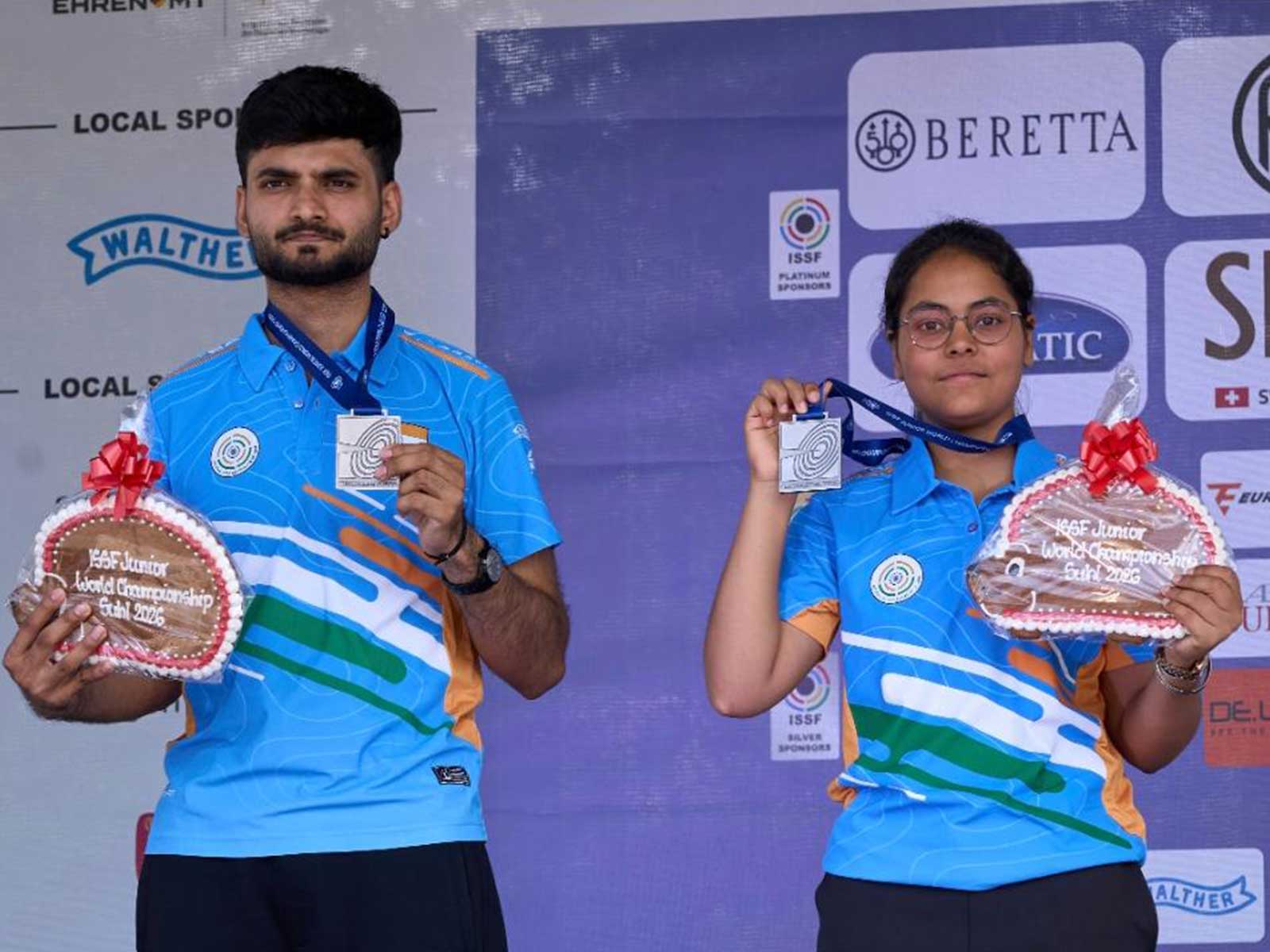 Vanshika Chaudhary and Shiva Narwal (Photo: NRAI)