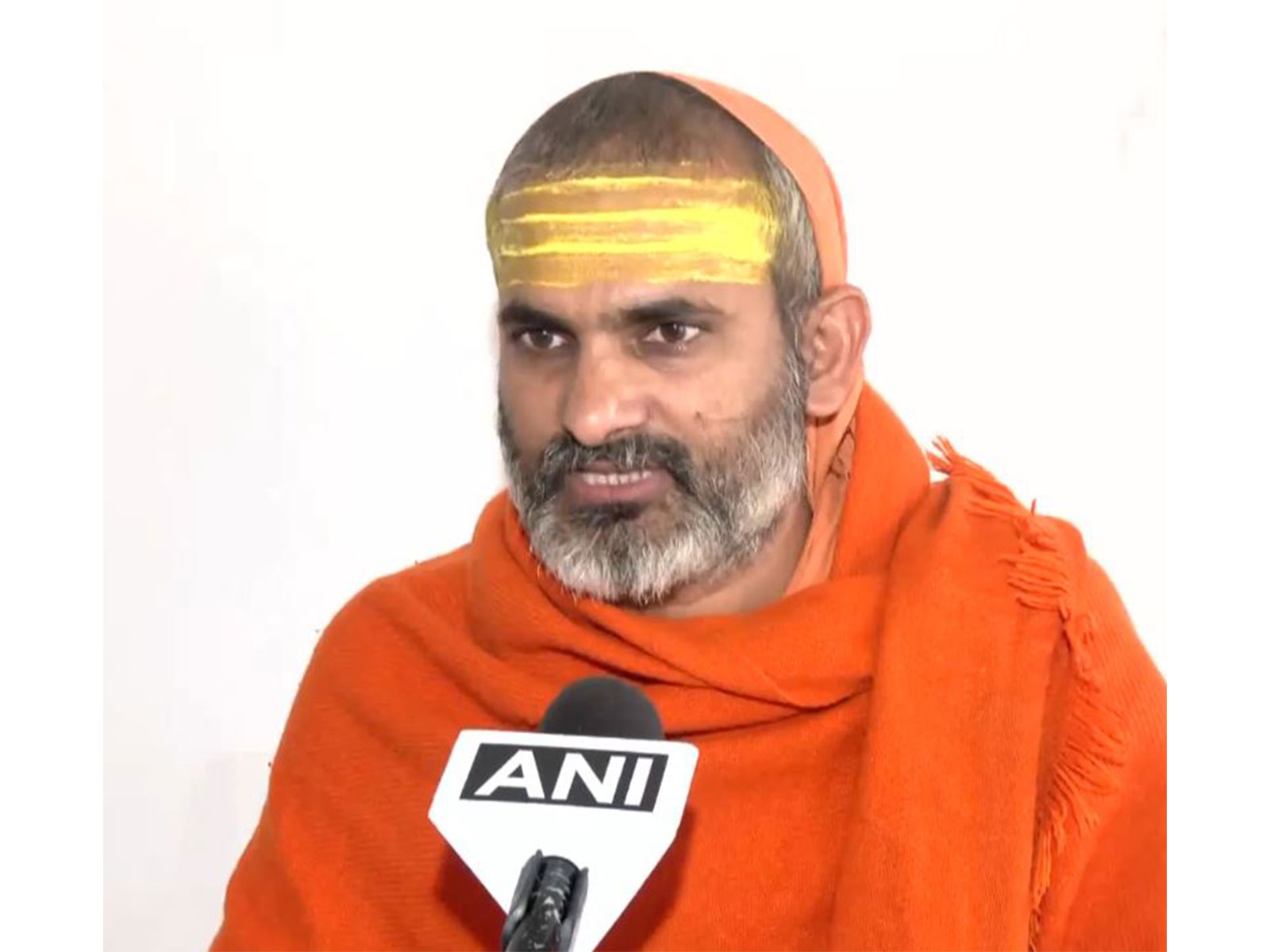 Swami Sri Govindananda Saraswati, Deeksita Shishya of Brahmalena Jagadguru Shankaracharya Swami Sri Swaroopananda Saraswati Ji Maharaj (Badari & Dwaraka Peeth) (Photo/ANI)