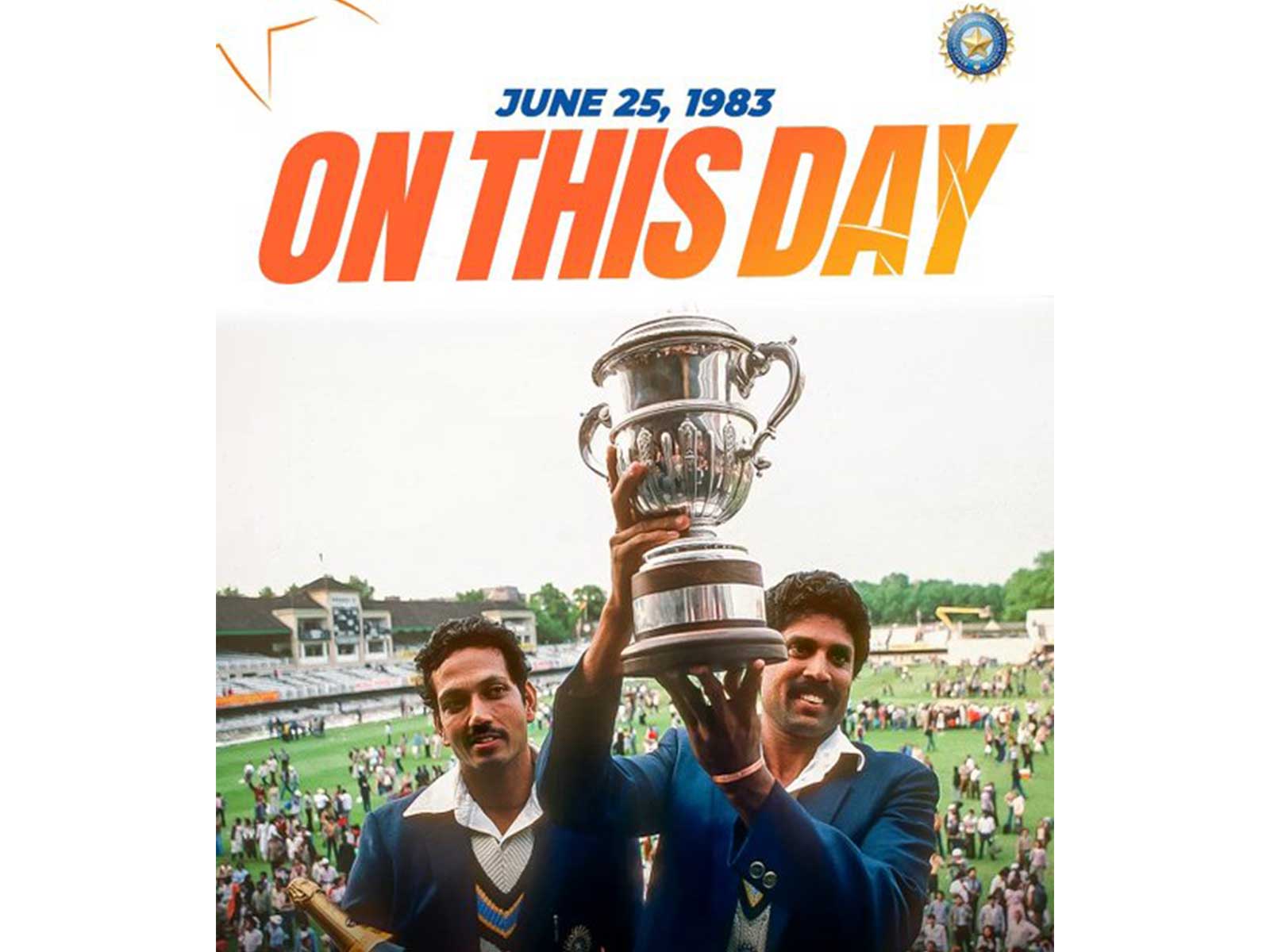 Kapil Dev-led India lifted historic 1983 ODI World Cup at Lord's by defeating the West Indies. (Photo: X/@BCCI)