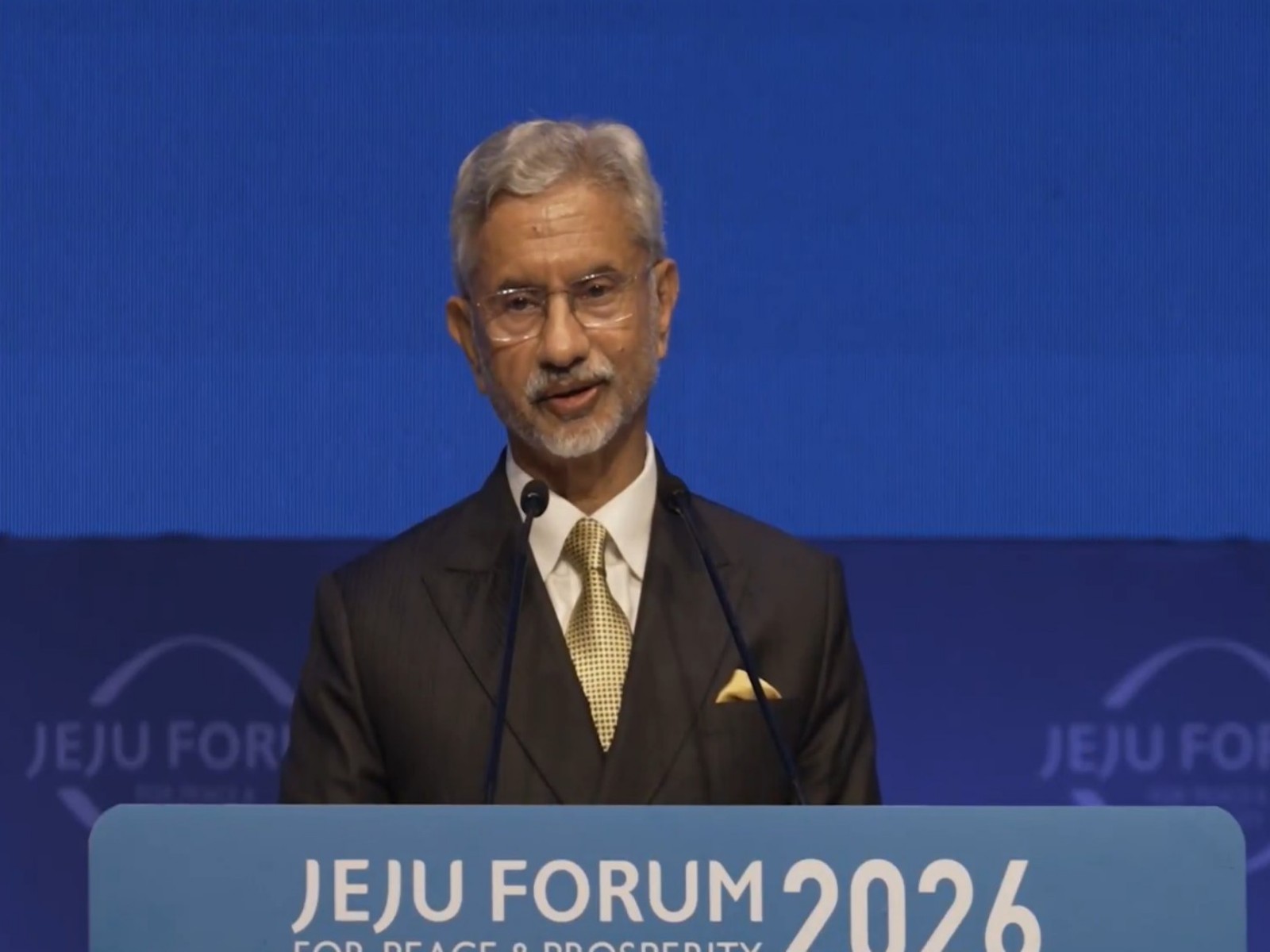 External Affairs Minister S. Jaishankar at Jeju Forum for Peace and Prosperity 2026 (Photo/X/@DrSJaishankar)