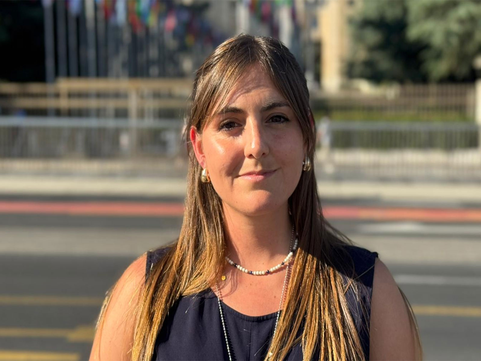 Lara Mailen Delutis, a volunteer with Sambhali Trust (Photo/ANI)