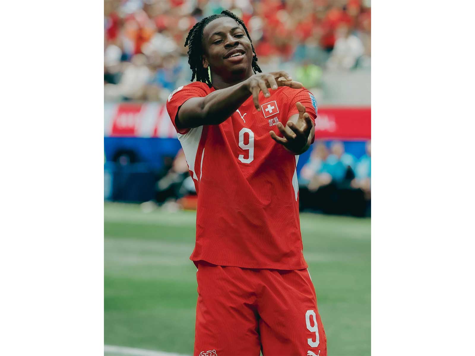 Switzerland's rising 20-year-old star Johan Manzambi. (Photo: @_jkmanzambi Instagram)
