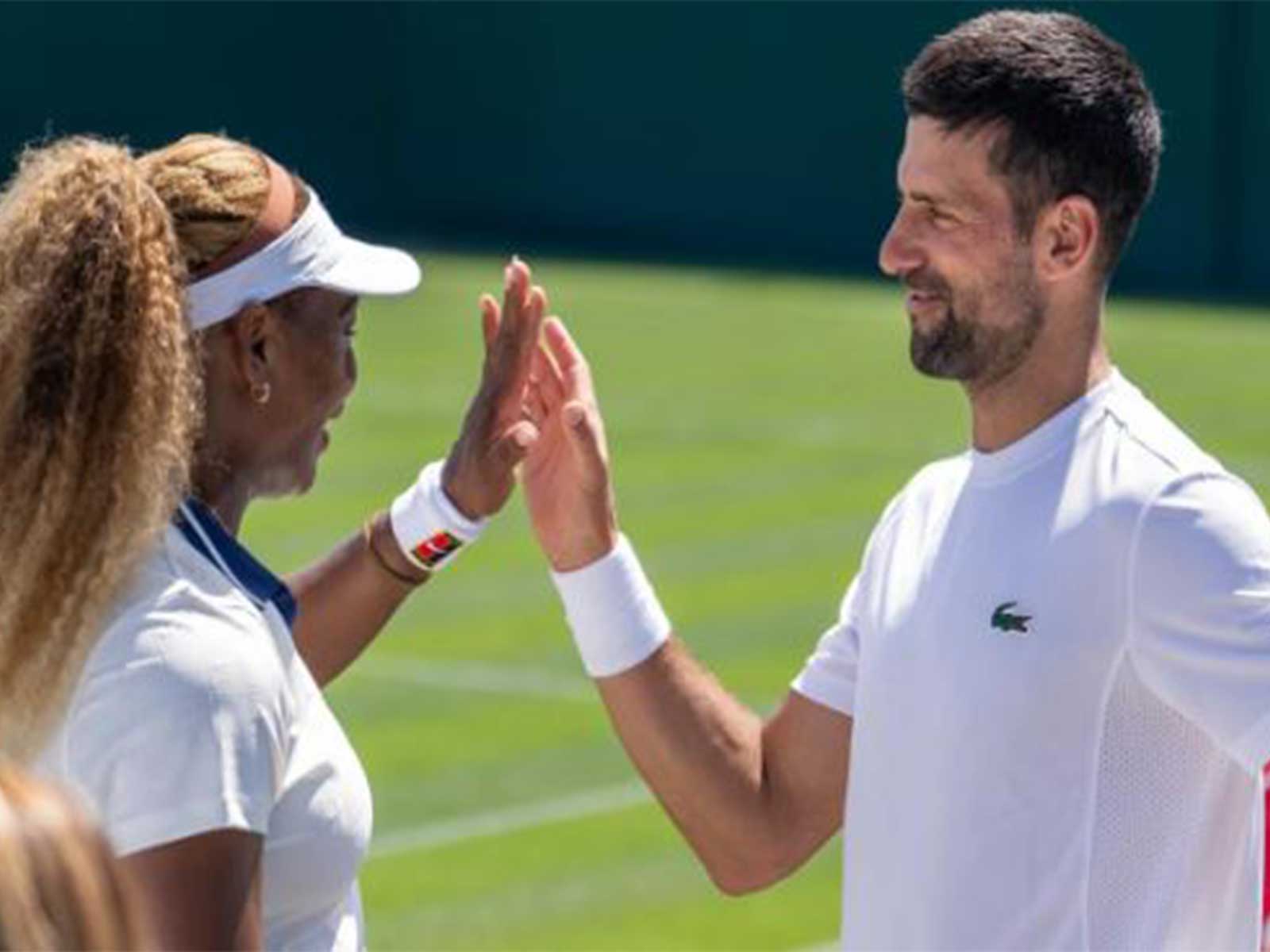 Serena Williams and Novak Djokovic. (Photo: @djokernole Instagram)