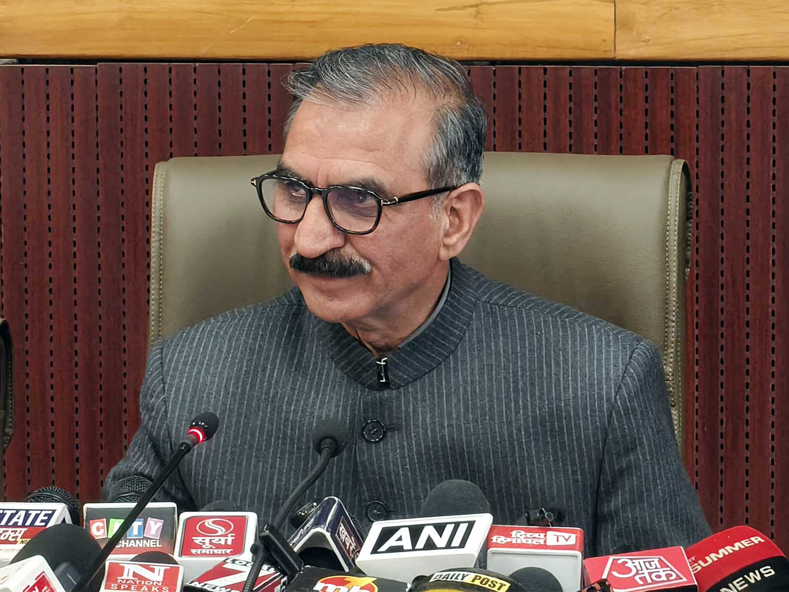 Himachal Pradesh's Chief Minister Sukhvinder Singh Sikhu, (File Photo/ANI)