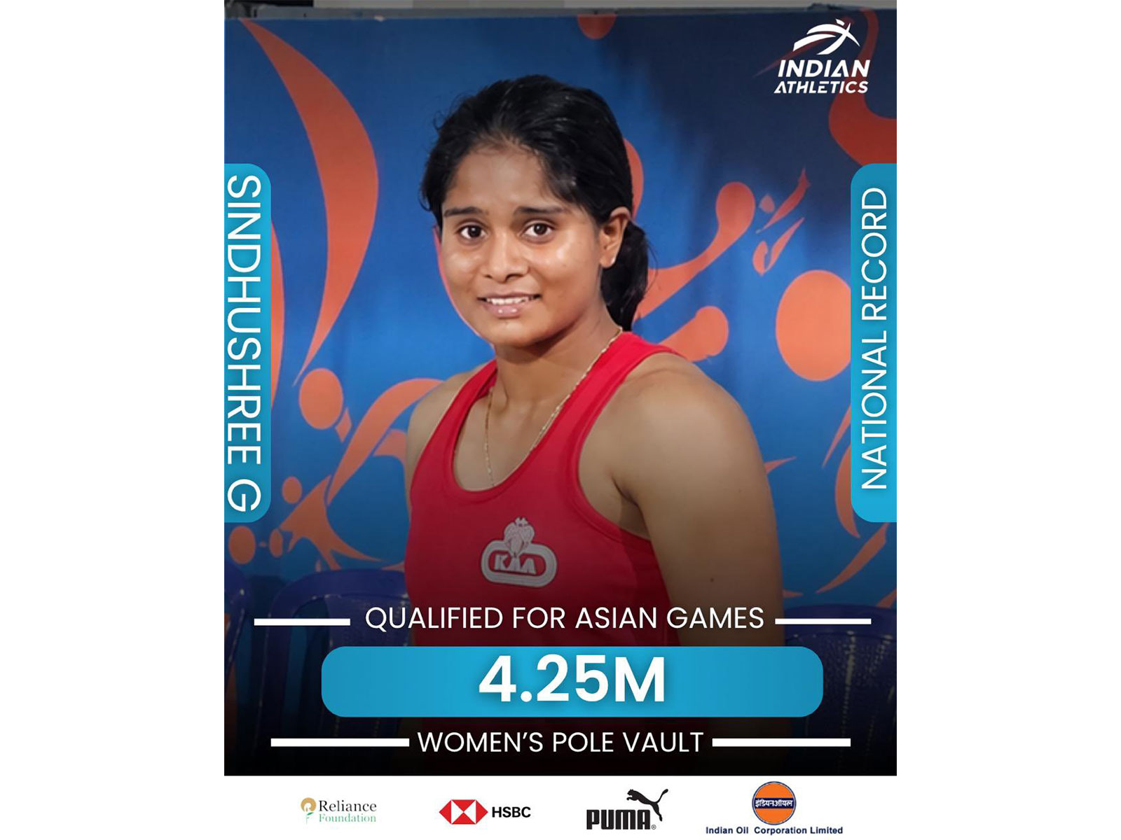 Pole vaulter Sindhushree G (Photo: X/@afiindia)