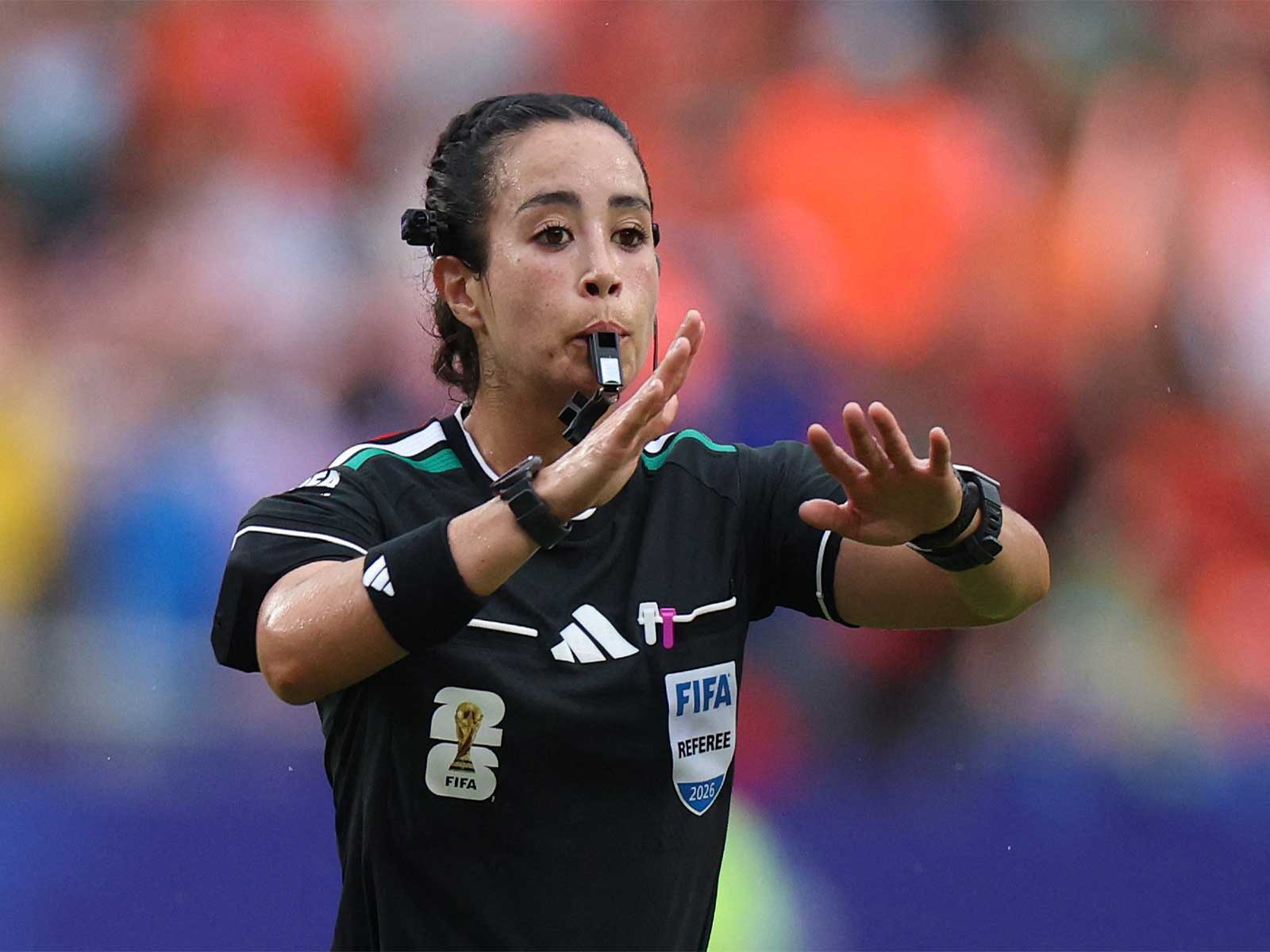 Mexican woman referee Katia Itzel Garcia during Netherlands vs Tunisia FIFA World Cup 2026 match (Photo: Reuters)