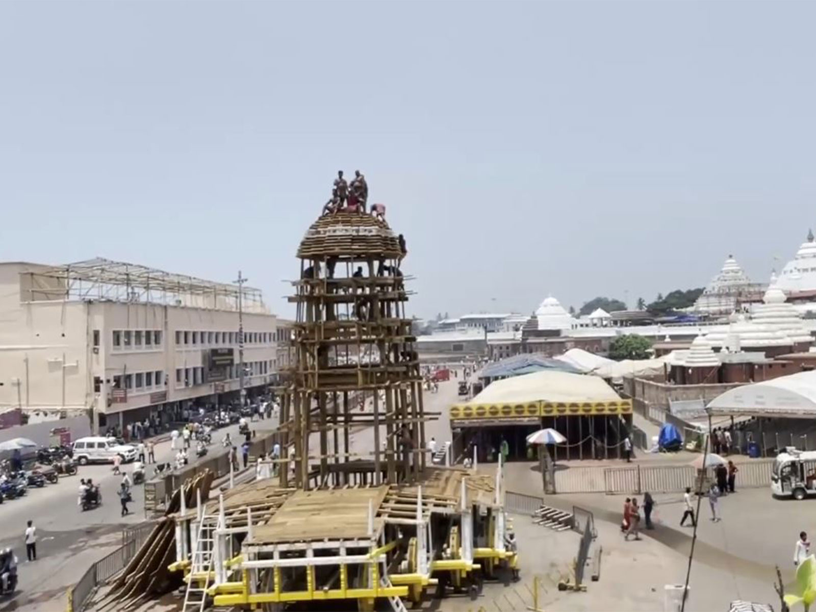 Preparations underway for Jagannath Rath Yatra 2026 chariot construction (Photo/ANI)