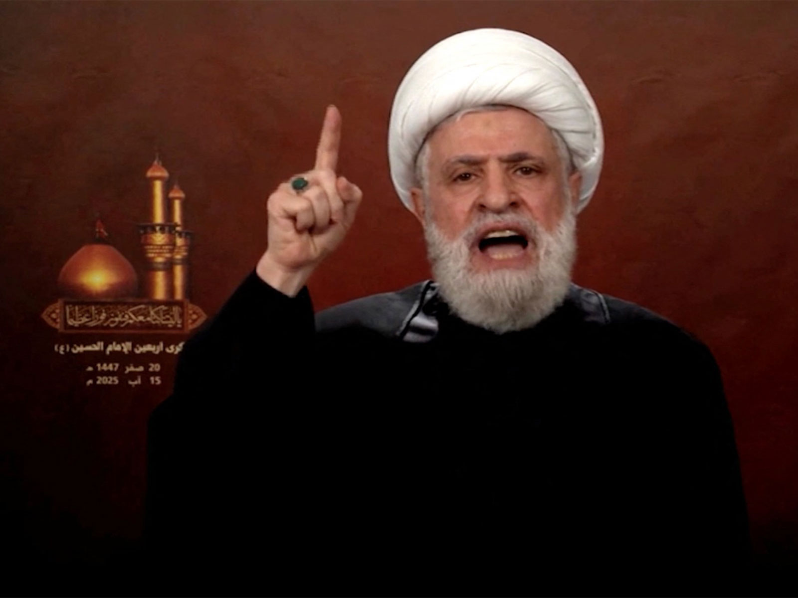 Hezbollah Secretary General Sheikh Naim Qassem (Photo/Reuters)
