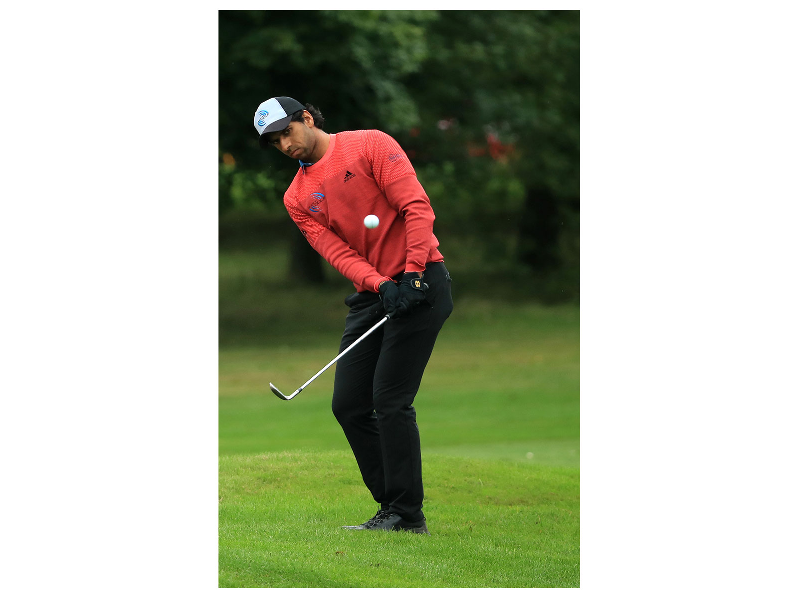 Golfer Aaron Rai in action during opening round of the Travelers Championship (Image: PGA)
