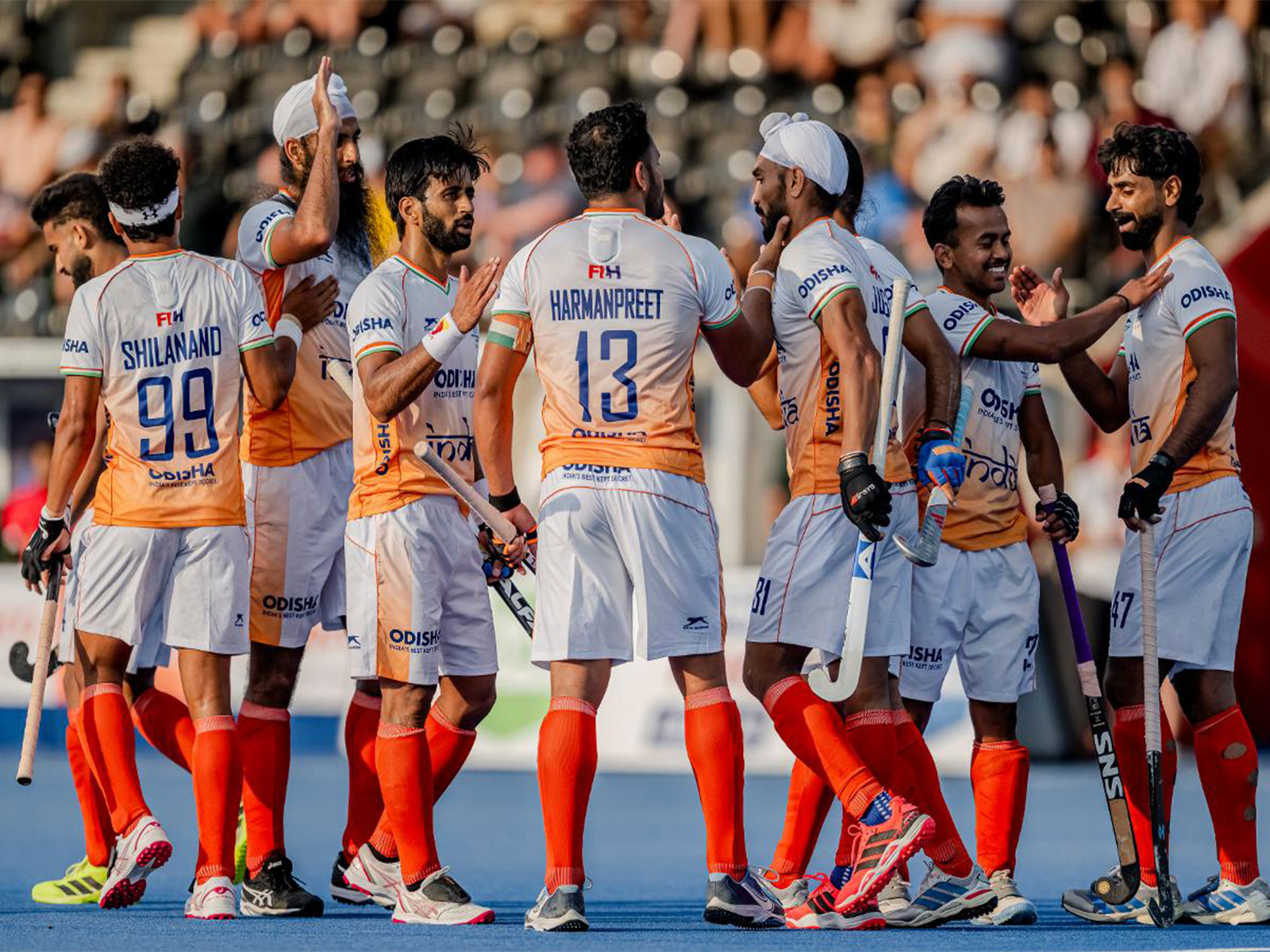 Indian players. (Photo/FIH) 