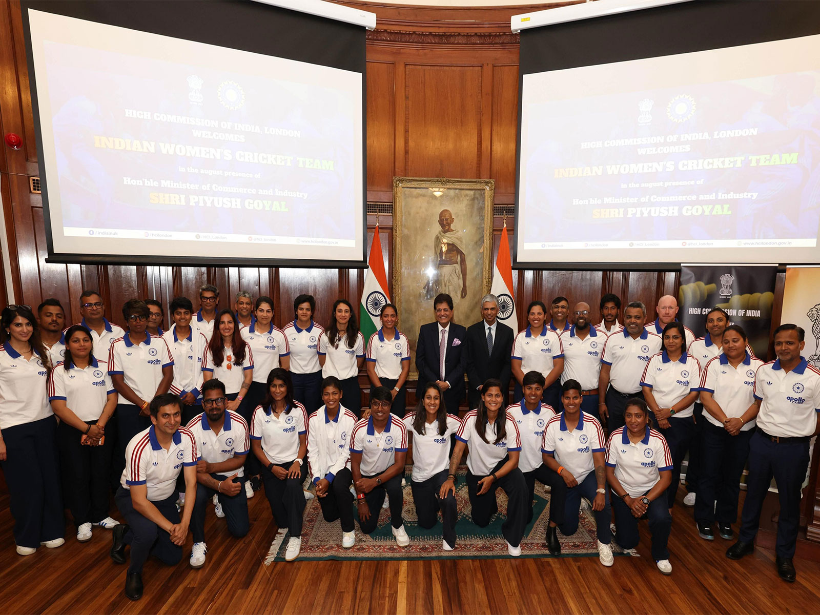 Piyush Goyal meets India Women's Cricket Team in United Kingdom (Photo: X/@PiyushGoyal)