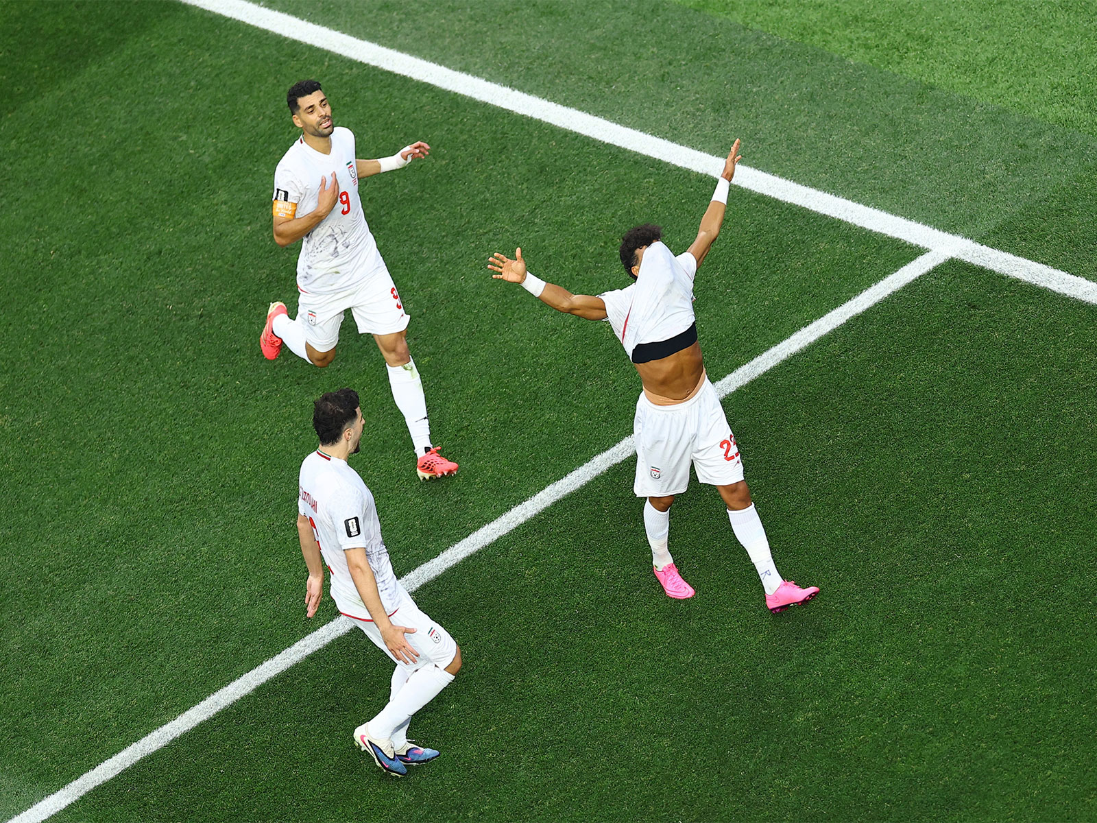Soccer Football - FIFA World Cup 2026 - Group G - Iran v New Zealand - Los Angeles Stadium, Inglewood, California, U.S. - June 15, 2026 Iran's Ramin Rezaeian celebrates scoring their first goal (Photo: REUTERS/Lisi Niesner)