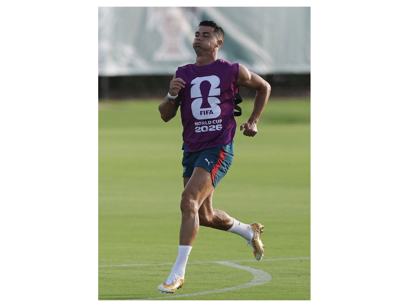 Soccer Football - FIFA World Cup 2026 - Portugal Training - Gardens North County District Park, Palm Beach Gardens, Florida, U.S. - June 26, 2026 Portugal's Cristiano Ronaldo during training REUTERS/Amanda Perobelli. (Photo: Reuters)