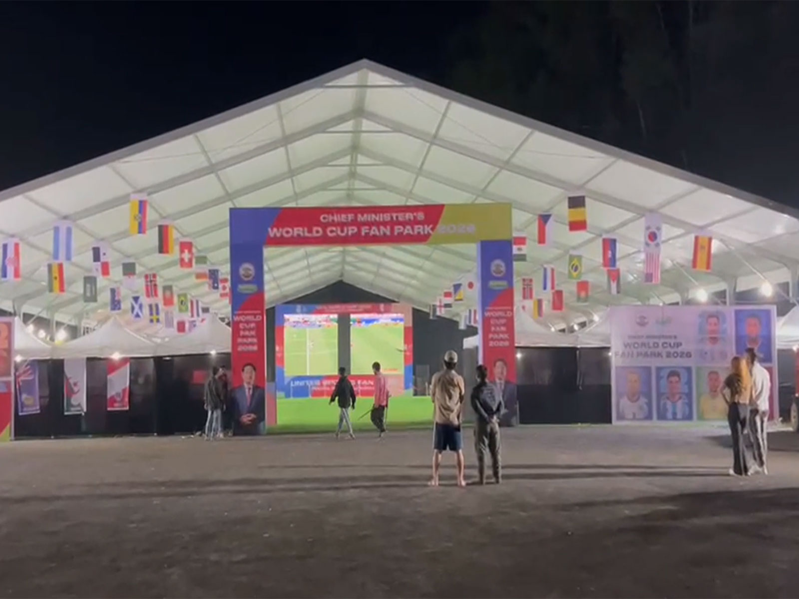 Football Fan Park in Shillong, Meghalaya. (Photo: ANI)