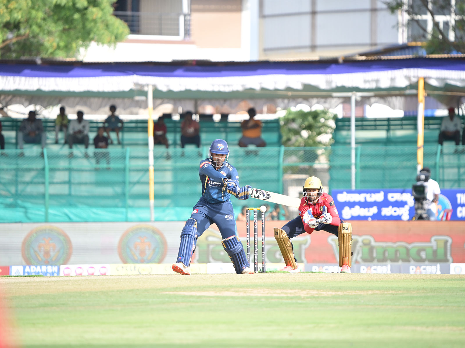 Rohan Patil in action. (Photo: KSCA)