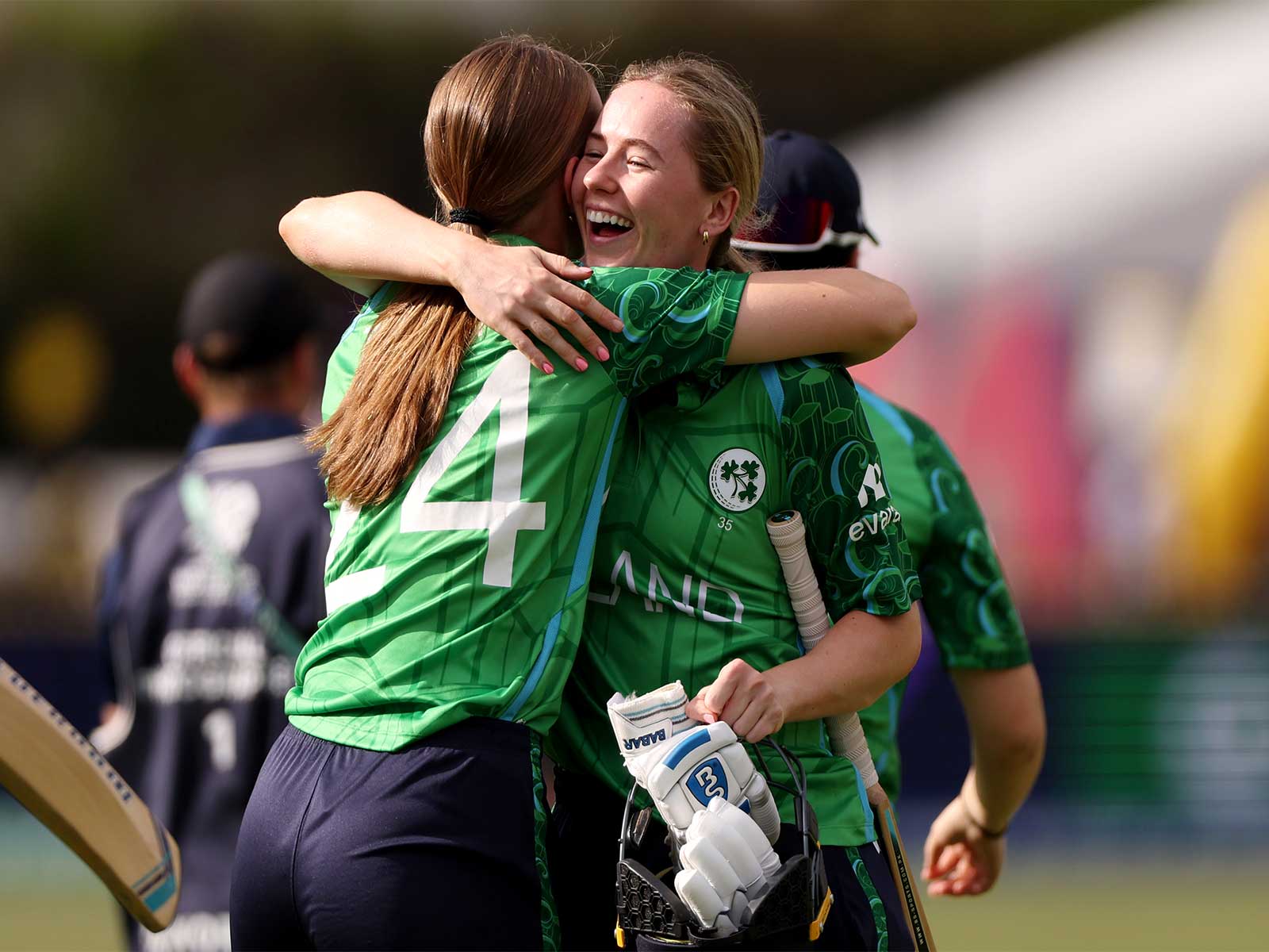 Ireland players celebrating. (Photo;X/@ICC)