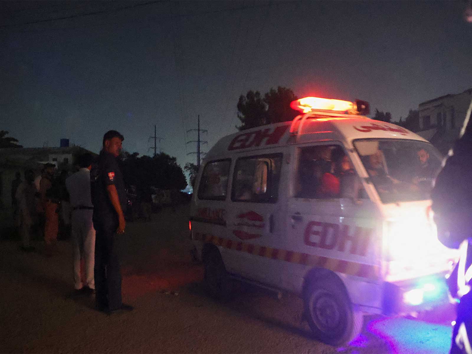 An ambulance leaves from the area (Photo/Reuters)