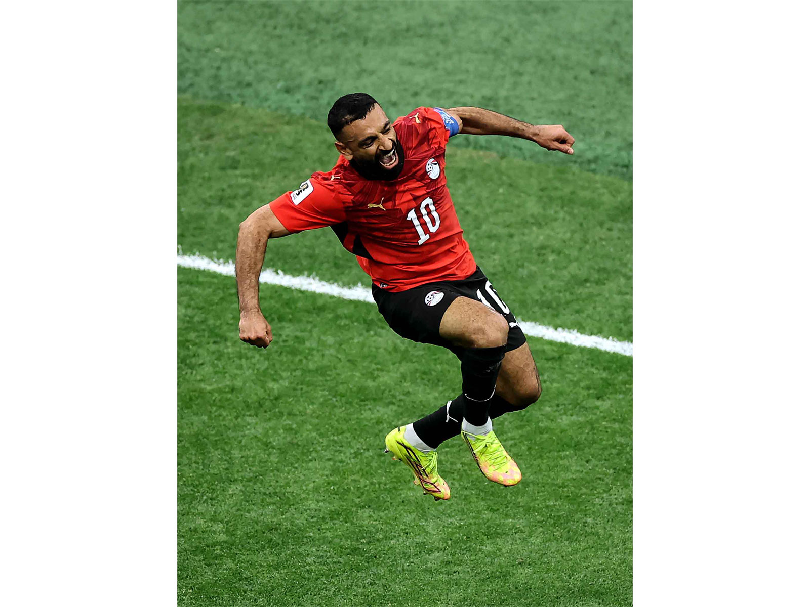 Egypt's Mohamed Salah celebrating a goal against New Zealand in FIFA World Cup 2026. (Photo: X/ @FIFAWorldCup)
