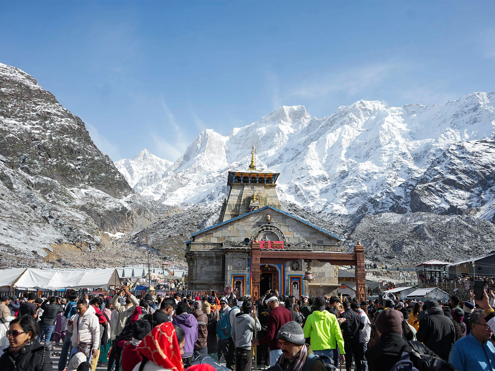 A view of Shri Kedarnath Dham during ongoing Char Dham Yatra (Photo/ANI)