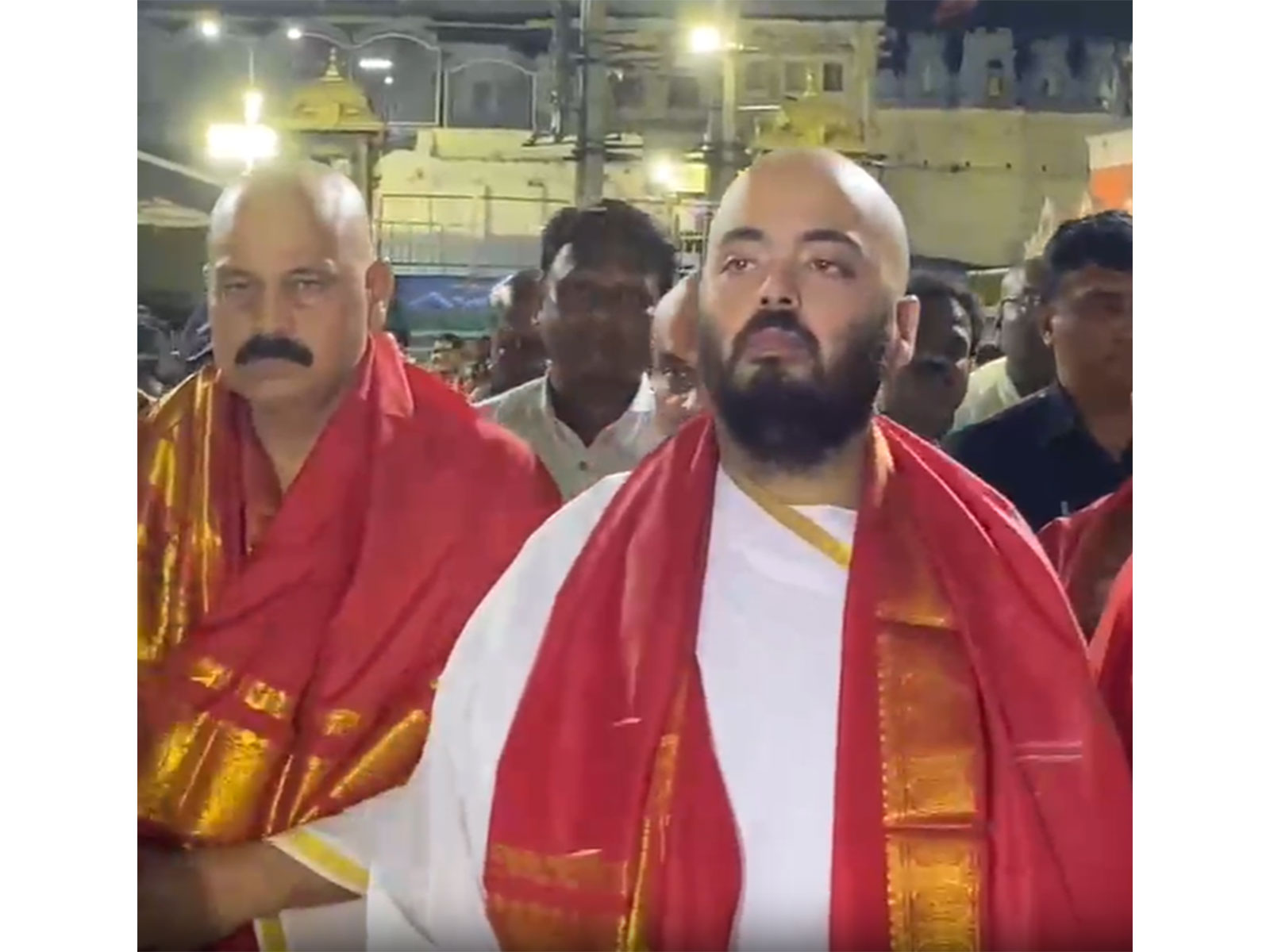 Anant Ambani at Tirumala Temple (Photo/ANI)