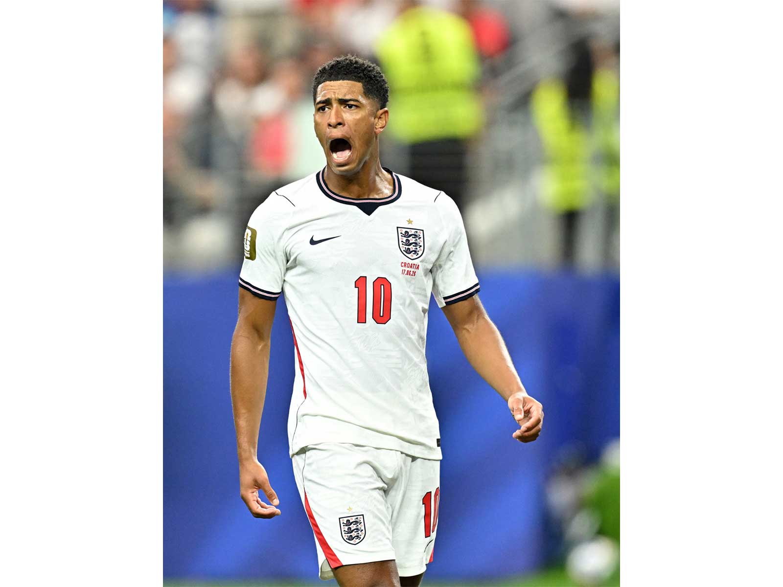 England's Jude Bellingham reacts during FIFA World Cup 2026 clash against Croatia (Photo/Reuters)