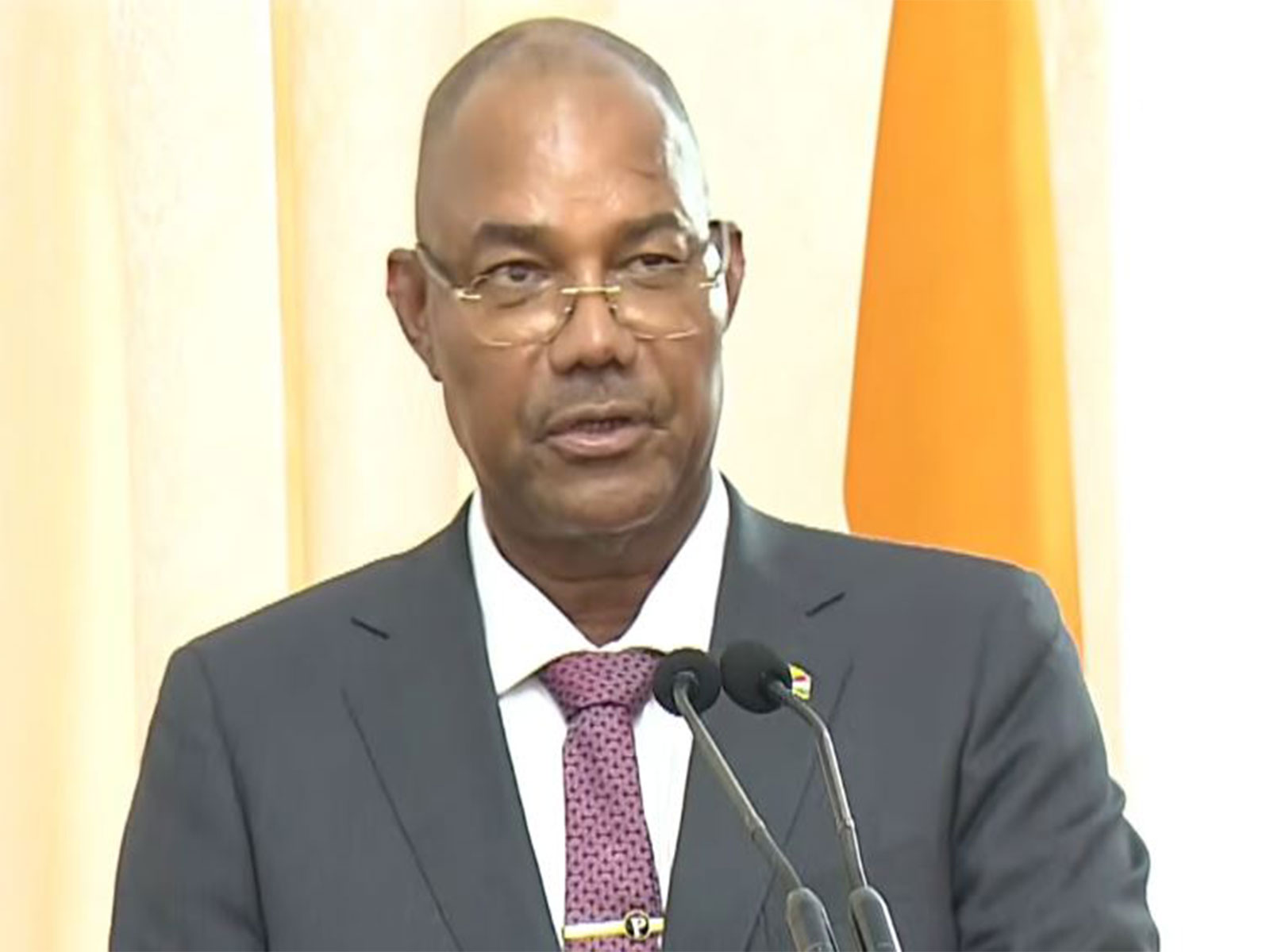 Seychelles President Patrick Herminie (Photo/Youtube@NarendraModi)