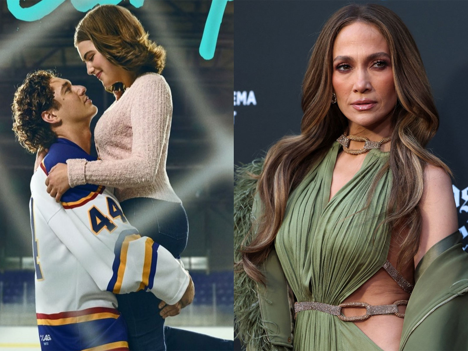 JLo joins 'Off Campus' actors Belmont Cameli and Ella Bright (File photo/Reuters/Instagram@offcampusonprime)