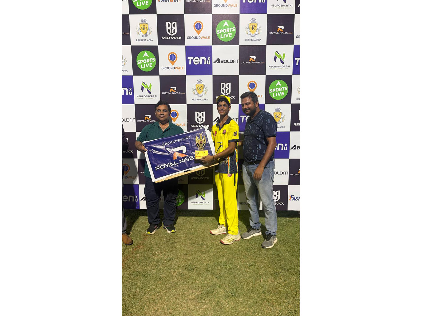 Meerut Spartans' Aayan Siddiqui (Photo: Krishna Apra Future Star Under-15 Championship)