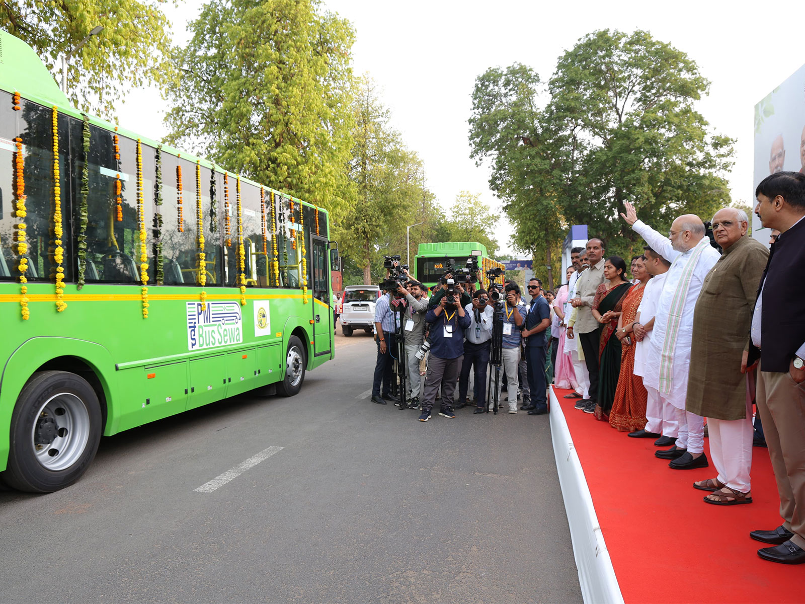 PM eBus Sewa launched in Gandhinagar (Photo/GujaratCMO)