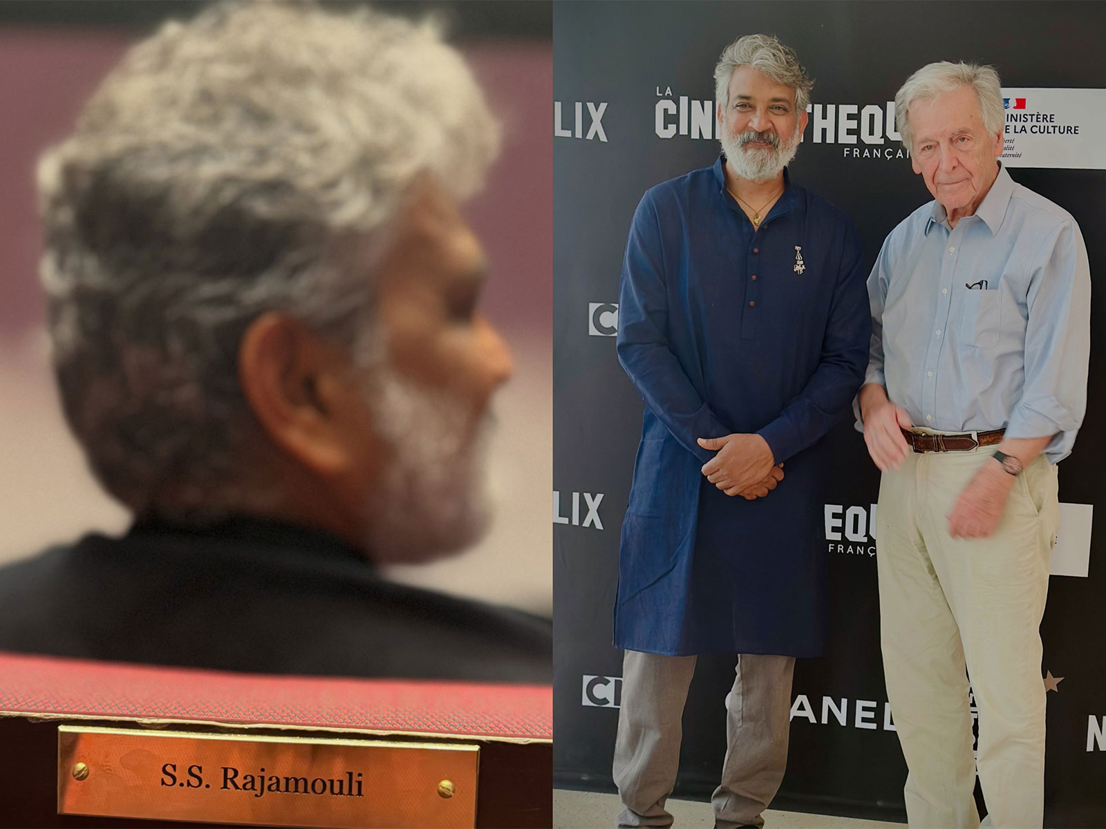 Filmmaker SS Rajamouli at Cinemathèque Francaise in Paris (Photo/Instagram@ssrajamouli)