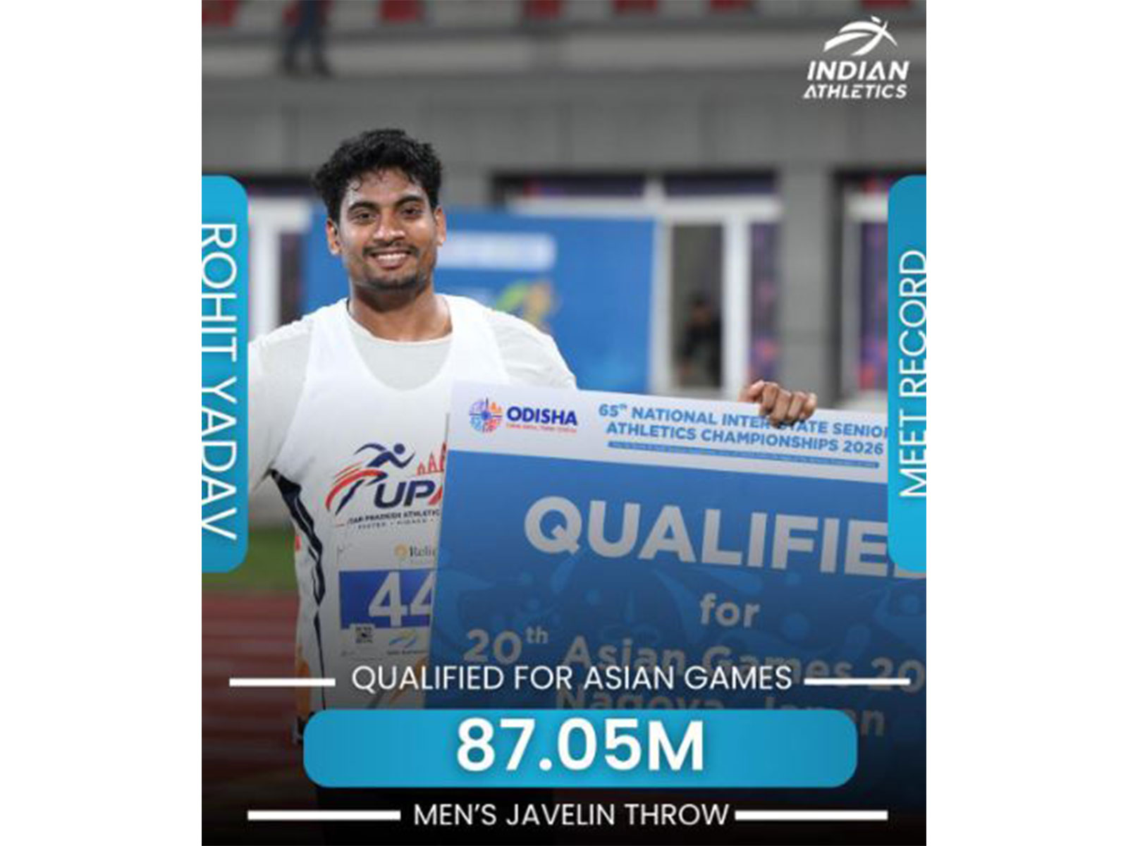 Rohit Yadav. (Photo:X/@afiindia)