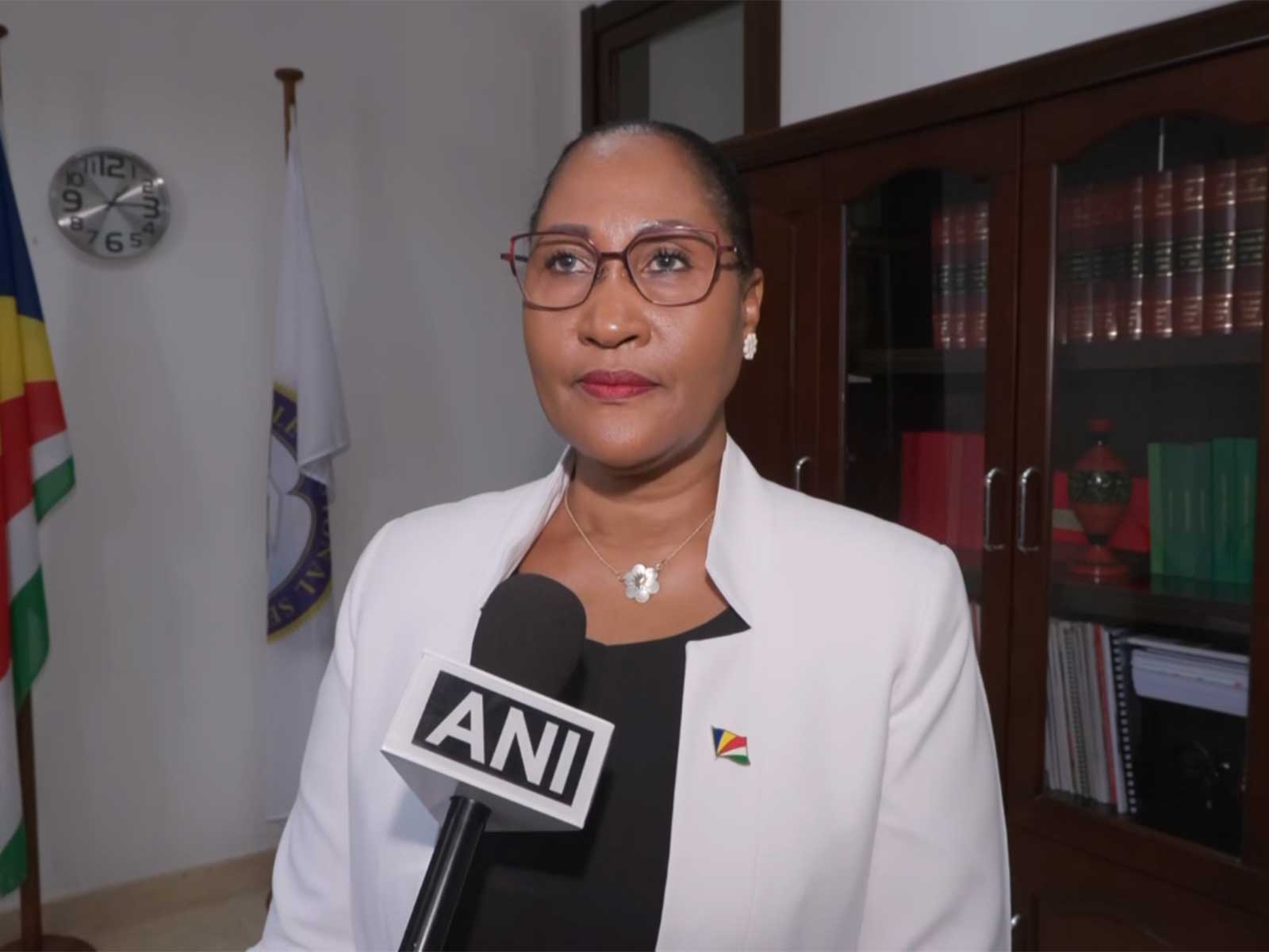 Sylvanne Lydie Lemiel, Leader of Government Business in the National Assembly of Seychelles (Photo/ANI)