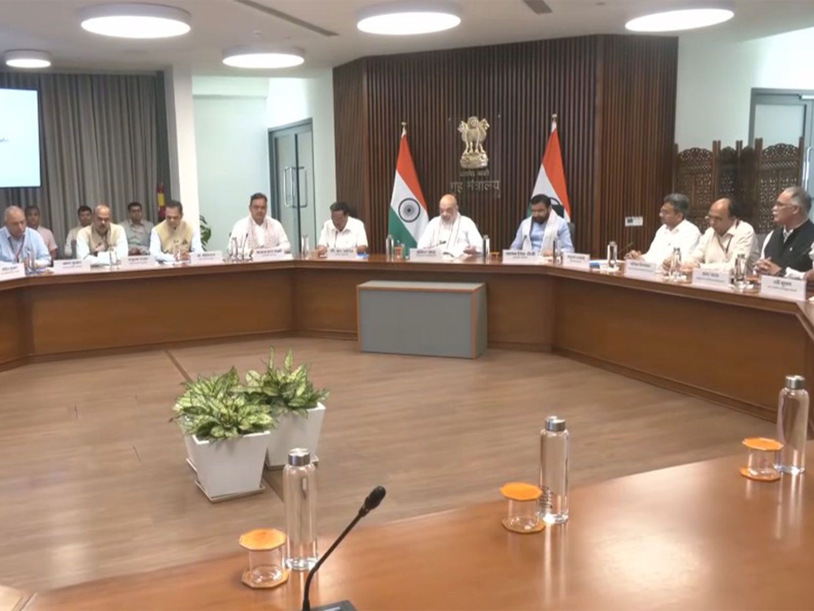 Union Minister Amit Shah chairs meeting (Photo/ANI)