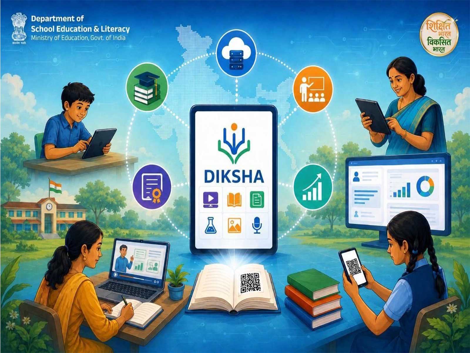 Digital Infrastructure for Knowledge Sharing (Photo/@EduMinOfIndia)