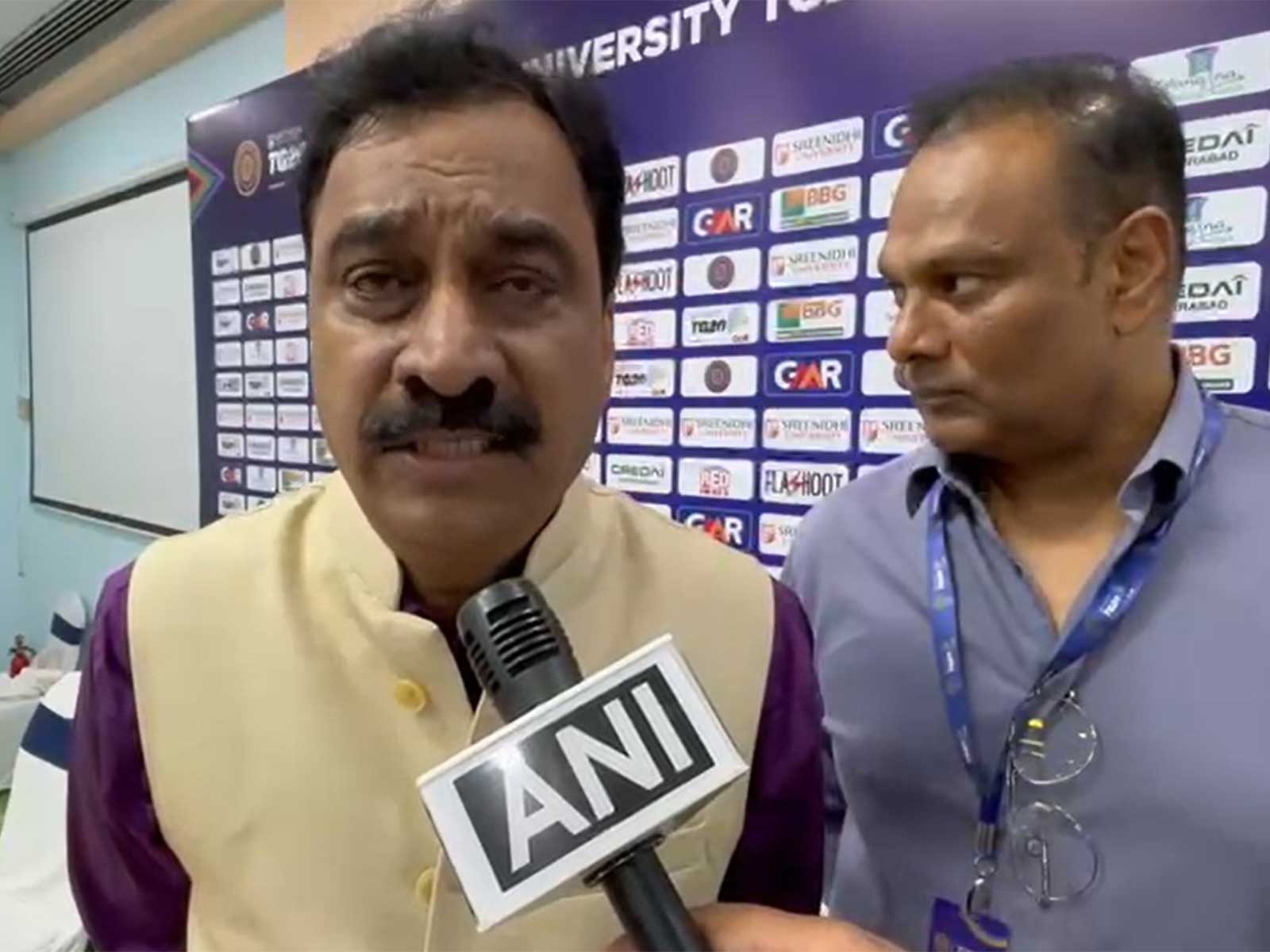 Hyderabad Cricket Association (HCA) spokesperson T Shesh Narayan (Photo: ANI)